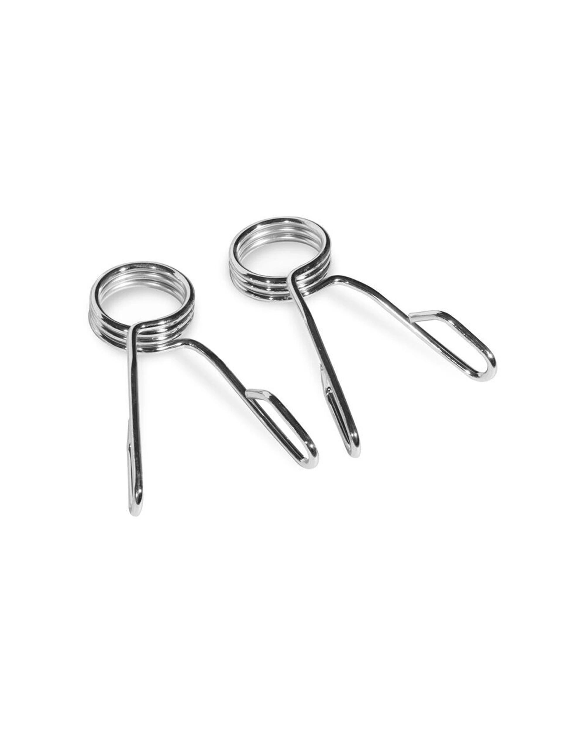 2 BODYWORX Olympic Spring Collars 50mm Bar - 3 Pairs Weightlifting Accessory - Silver, 2 of 3