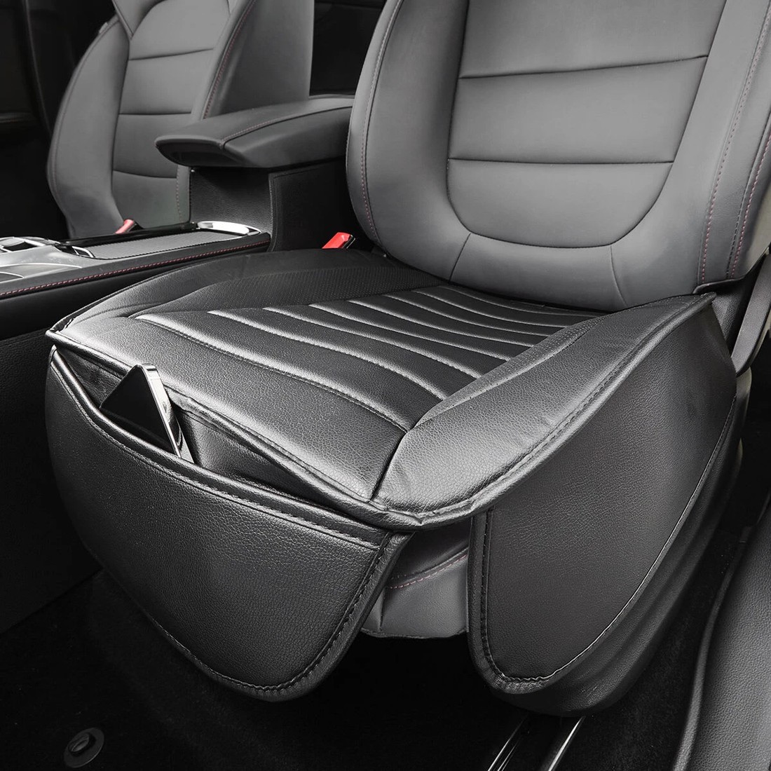 1 Leather Look Seat Pad, 1 of 9