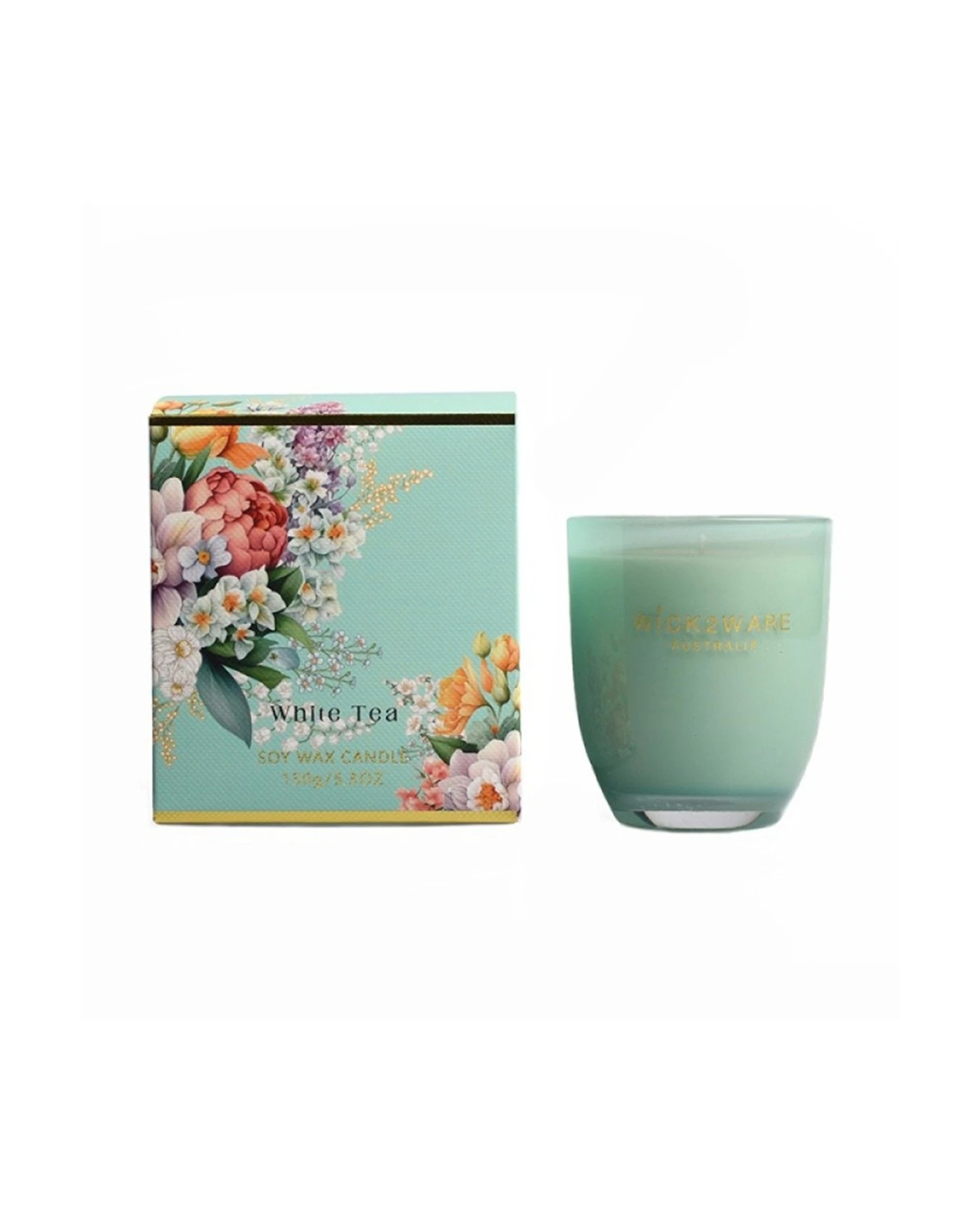 1 Wick2Ware Soy Scented Candle Jar Home Fragrance Tea 150g - Green, 1 of 1