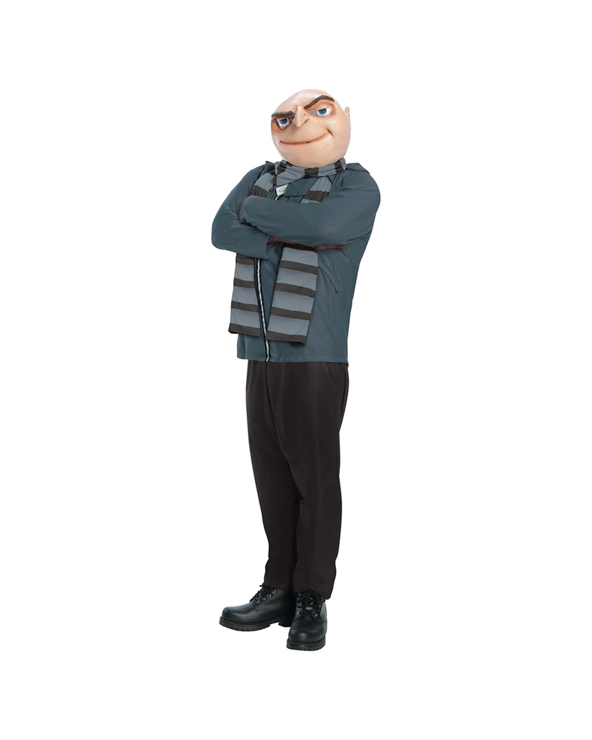2 Despicable Me Size Standard Gru Mascot Adult Dress Up Party Costume - Grey, 2 of 4