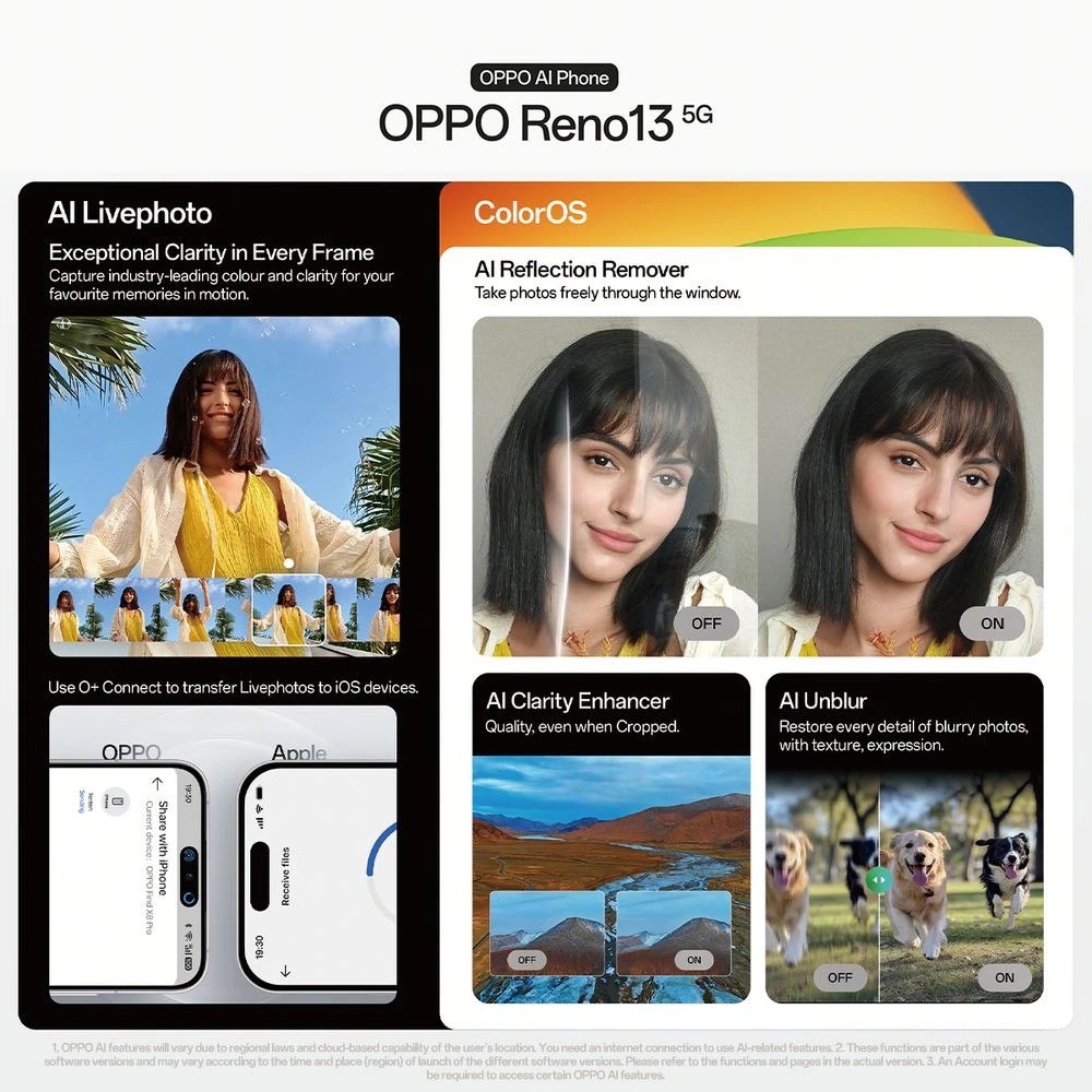 2 OPPO Reno13 5G 256GB Luminous Blue, 2 of 10