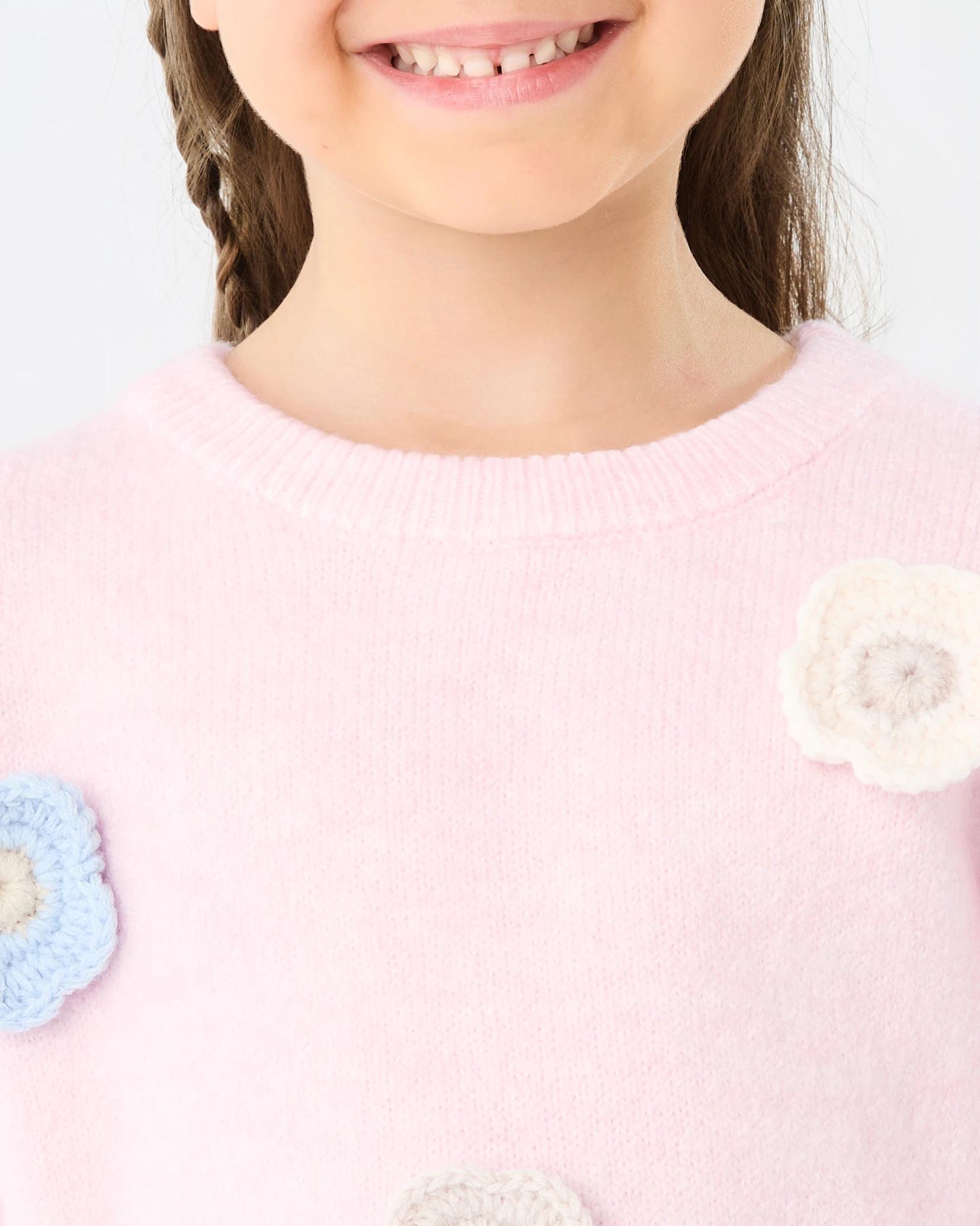 4 Embellished Jumper Pnk Floral, 4 of 7