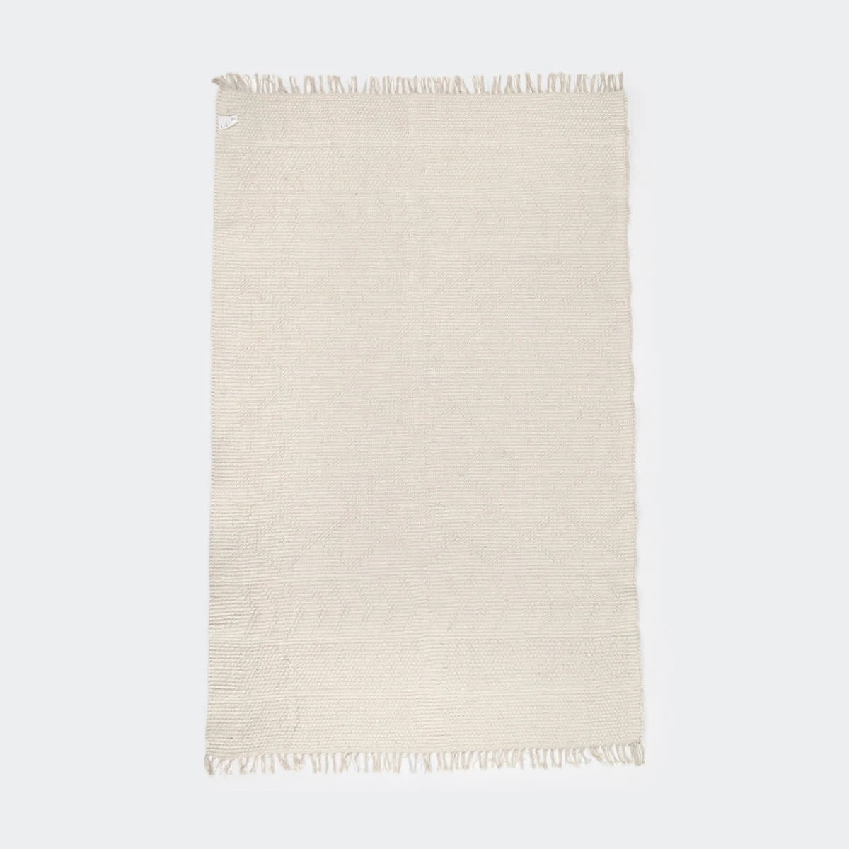 2 Woven Loop Wool Blend Rug - Cream, Large - 235cm x 160cm, 2 of 7