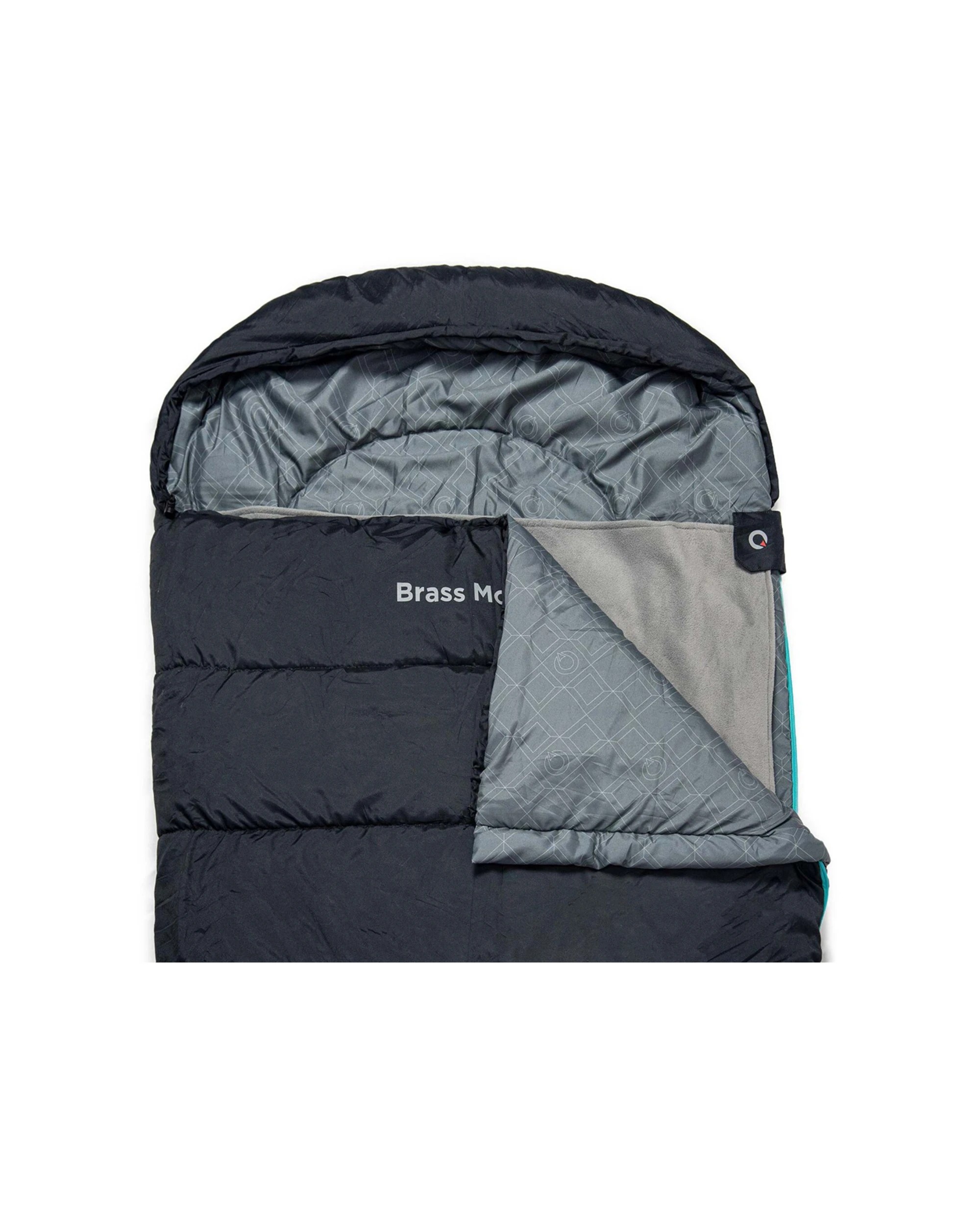 3 Quest Outdoors Polyester Brass Monkey -6 Deg Sleeping Bag Extra Width YKK Zipper - Black, 3 of 9