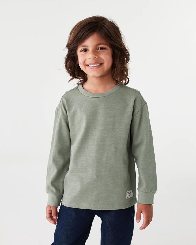 Long Sleeve Textured T-s