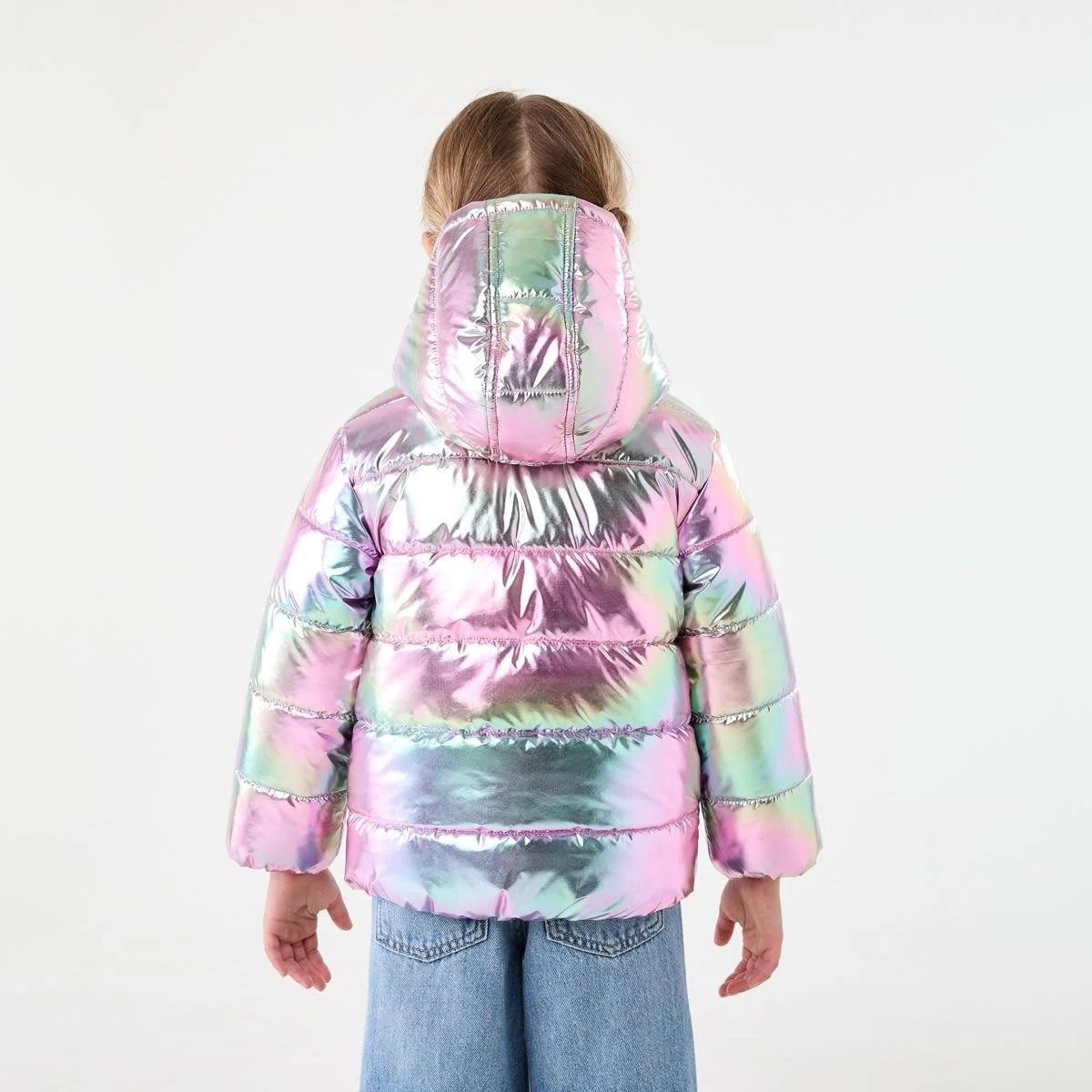 3 Metallic Puffer Jacket Metallic, 3 of 10