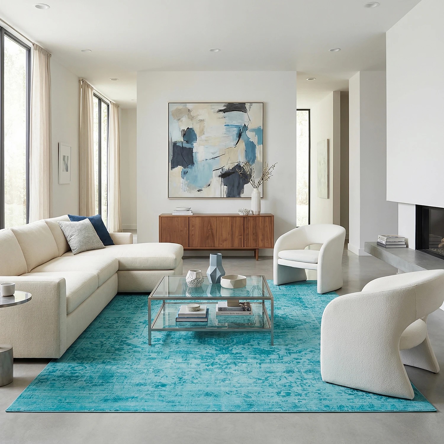 1 Common Ground Rugs Opaline Machine Washable 270x180cm - Large Floor Rug - Gold, 1 of 9