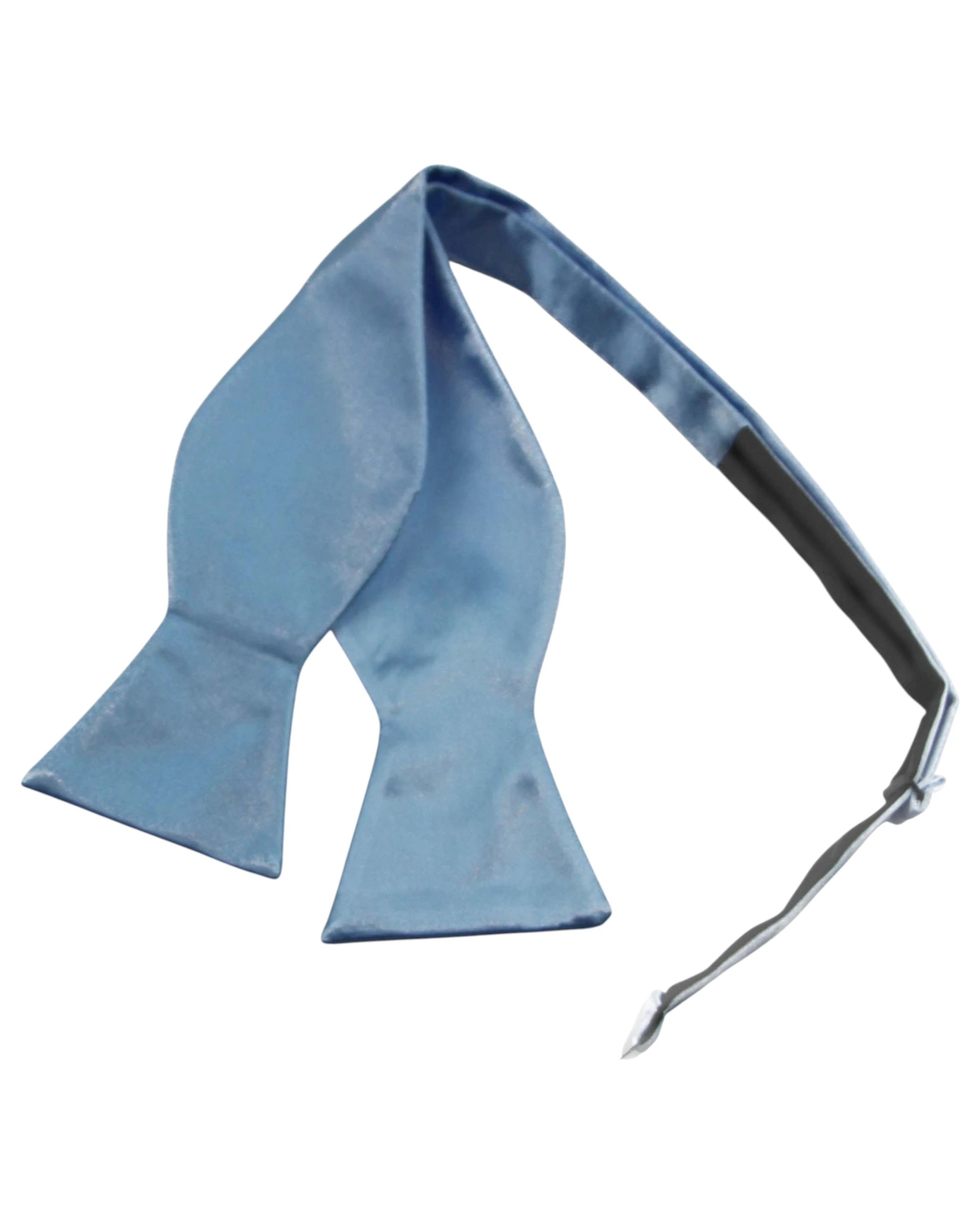 2 Zasel Mens Self Tie Bow Tie - Blue, 2 of 3