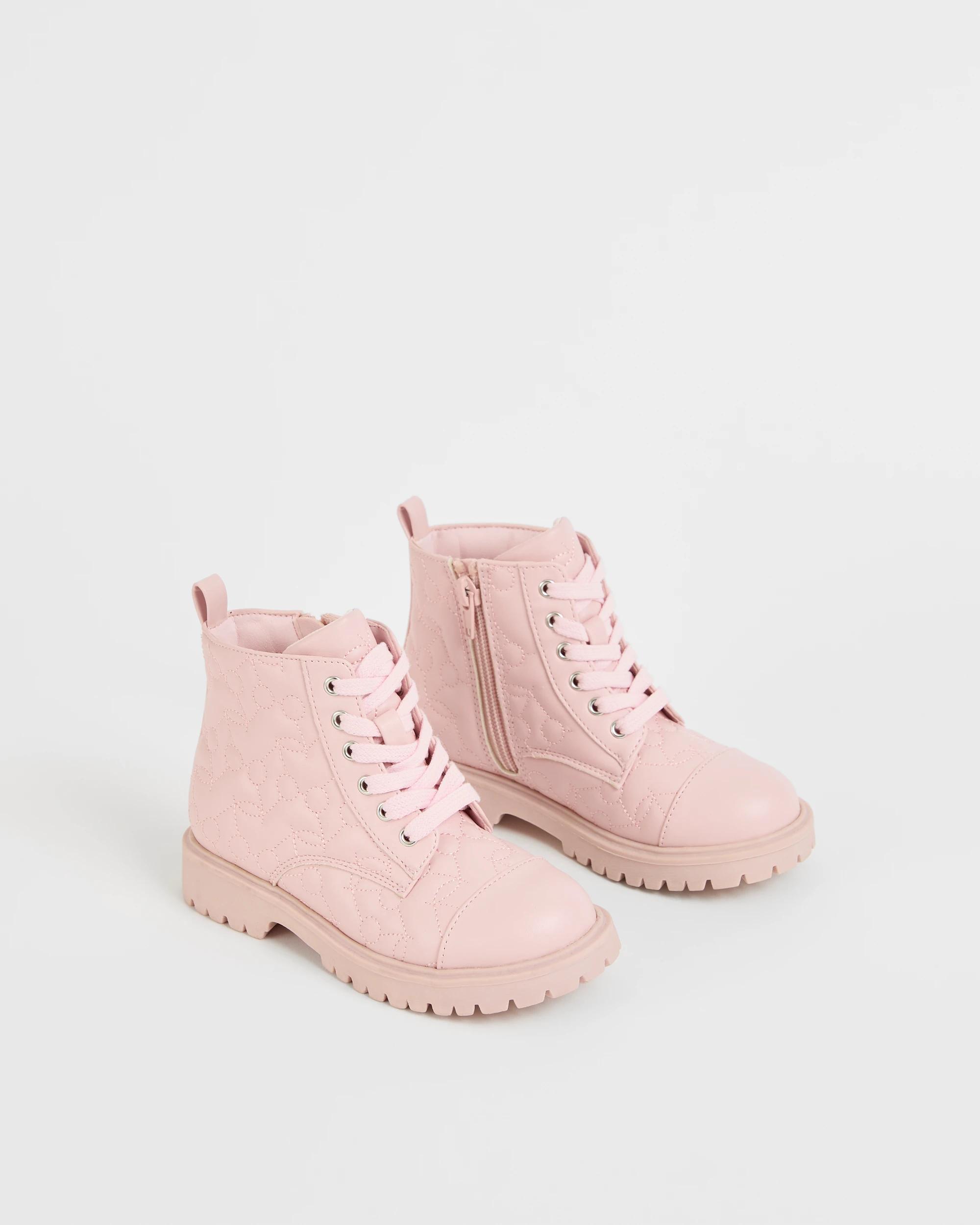 2 Target Kids Cherry Embroidery Boots PINK, 2 of 3