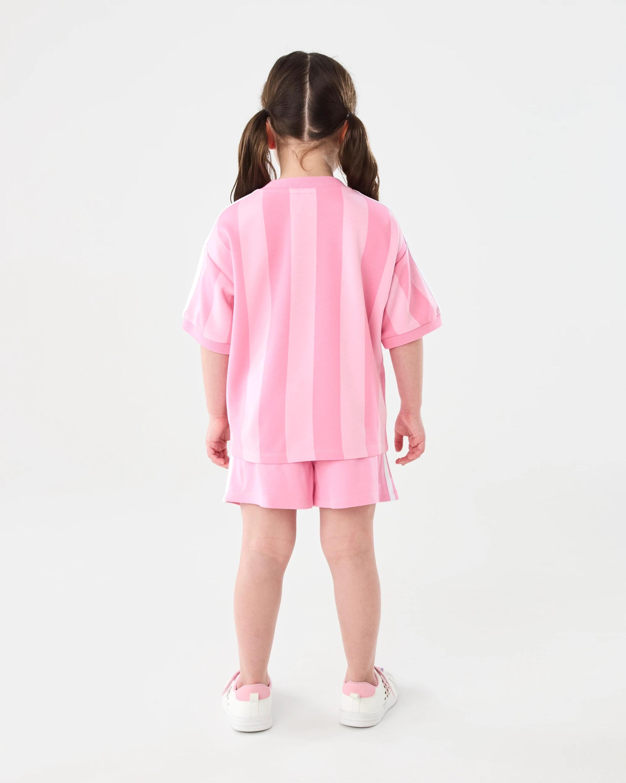 8 Short Sleeve Oversized Sporty T-shirt Pink Type, 8 of 8