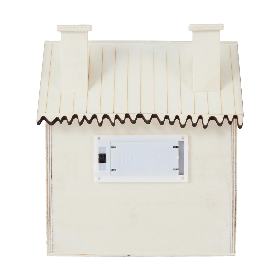 3 Craft Wood Blank LED Light Up Christmas House, 3 of 6