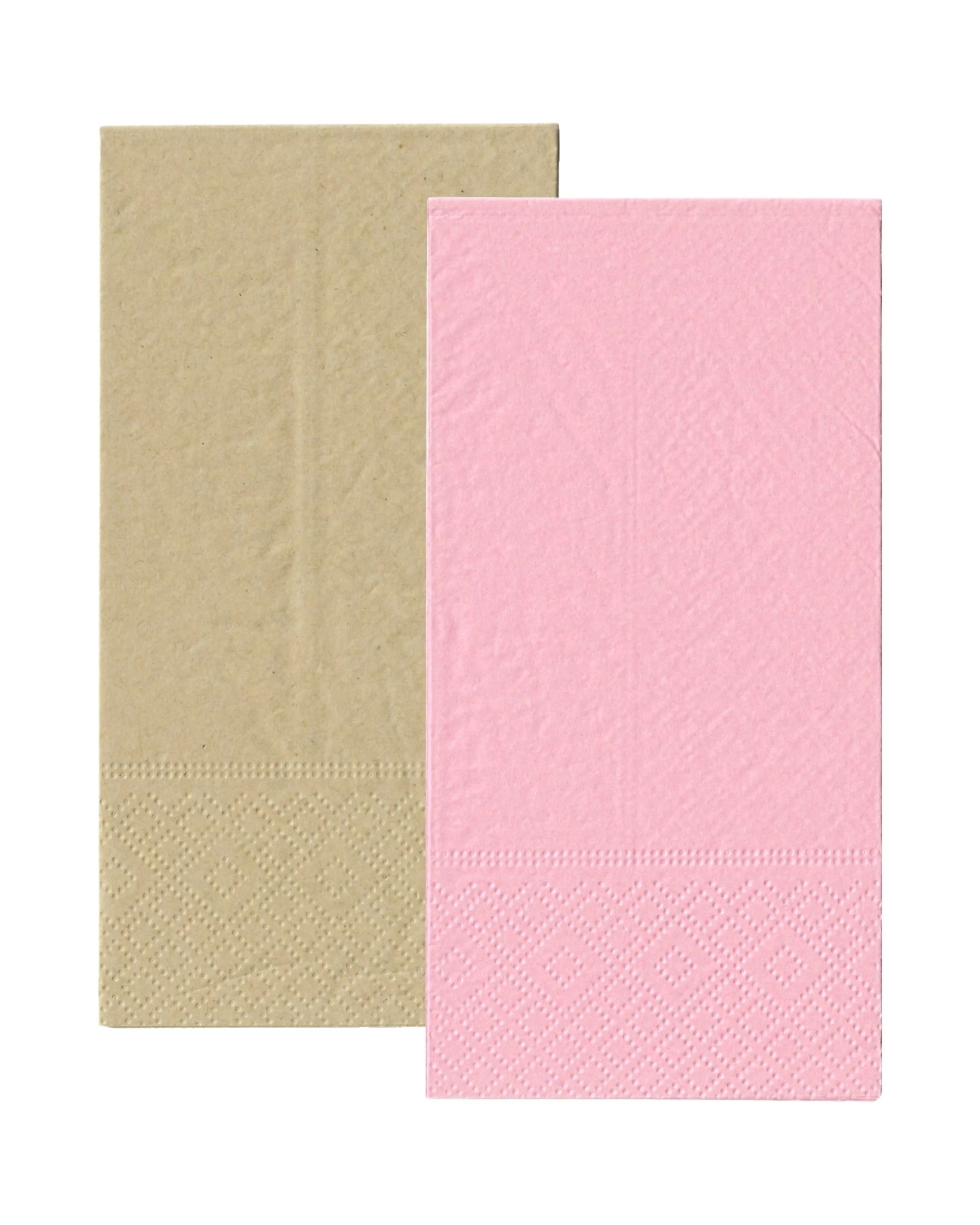 1 Alpen Baby and Eco Brown Napkins Serviettes 1 8 GT Fold Pack of 20 - Pink, 1 of 2