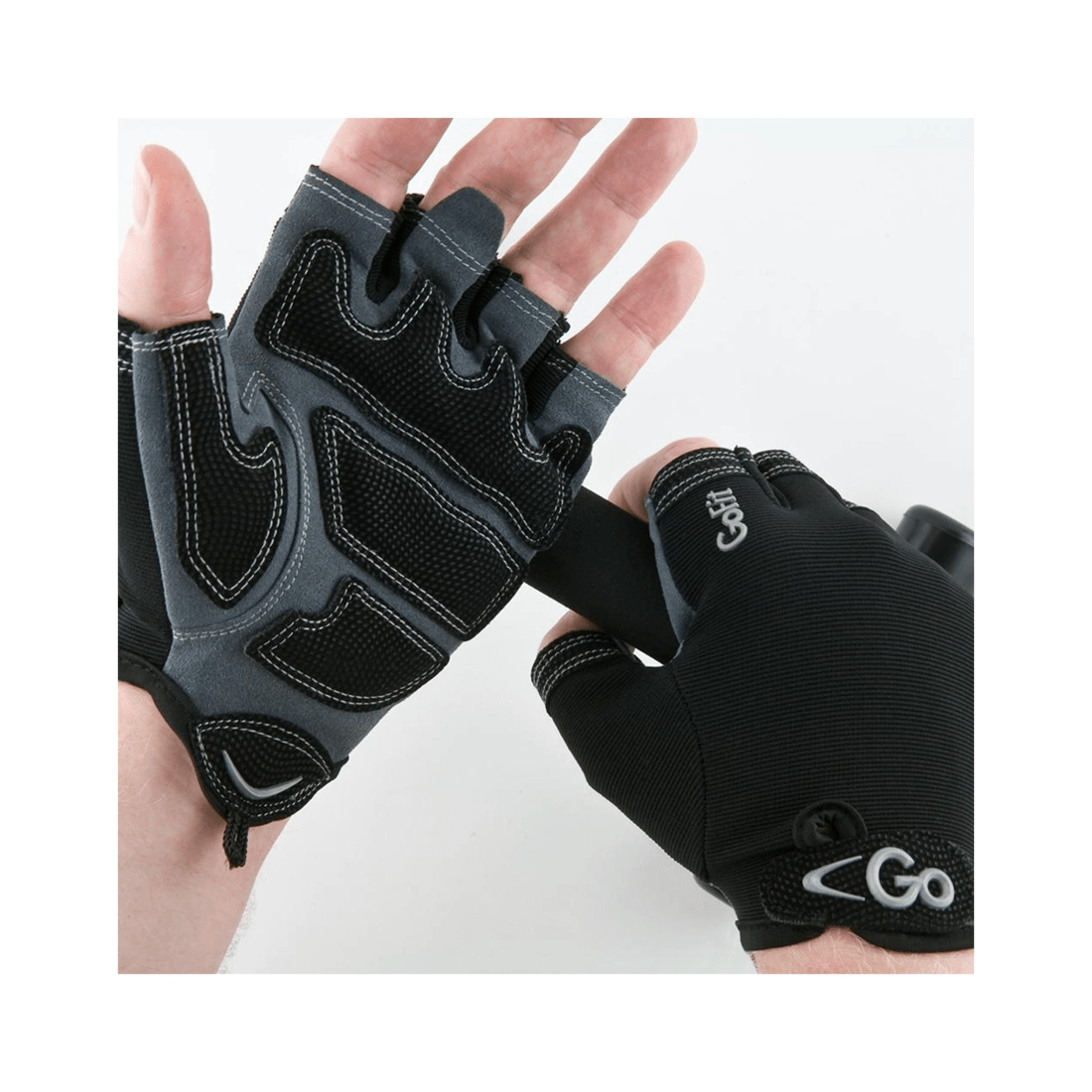 2 GOFIT Cross Training Glove - XL Ergonomic Palm Synthetic Leather Mesh Back - Black, 2 of 3