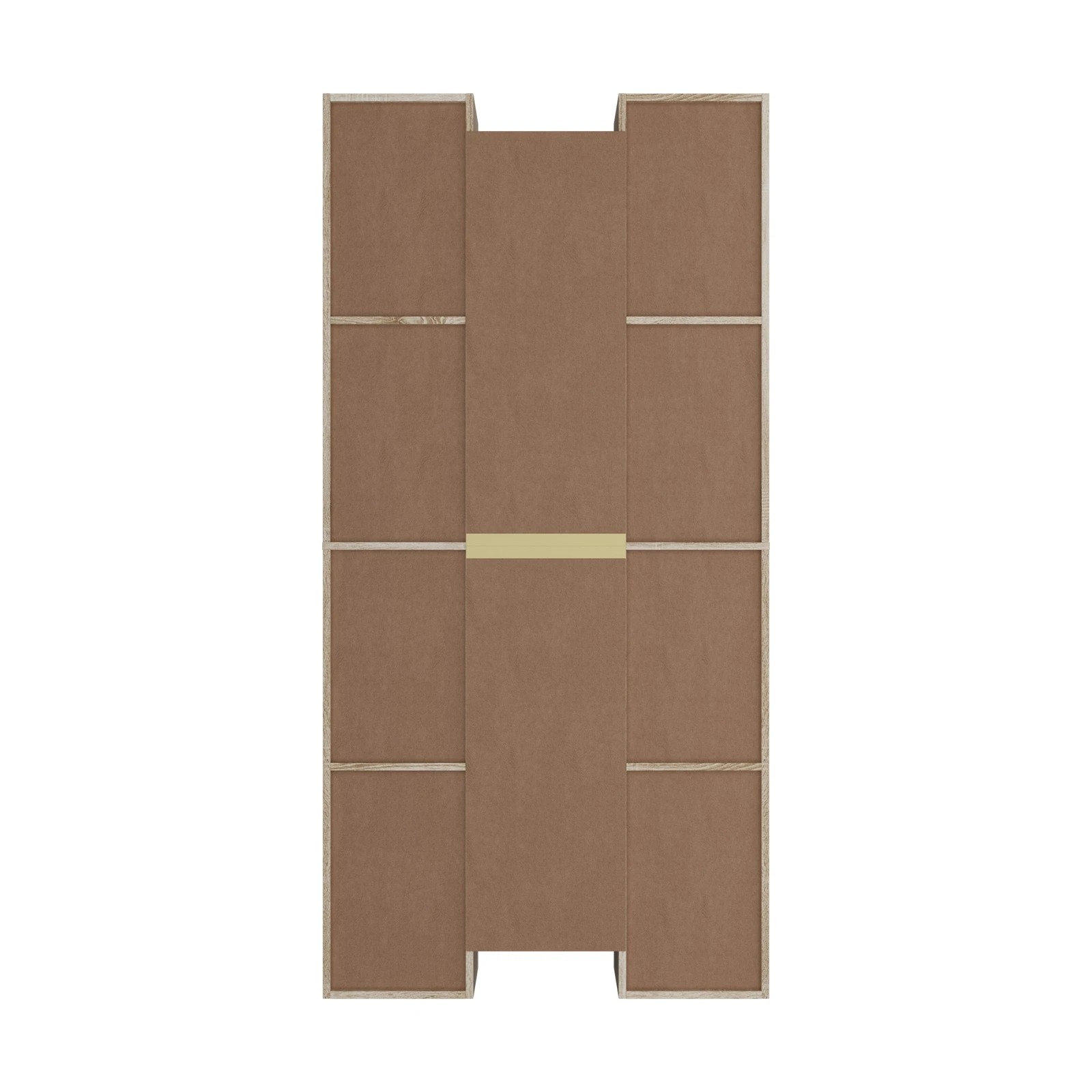 8 Oikiture Bookshelf Display Shelf CD Storage Media Rack Stand Bookcase
 - natural, 8 of 10