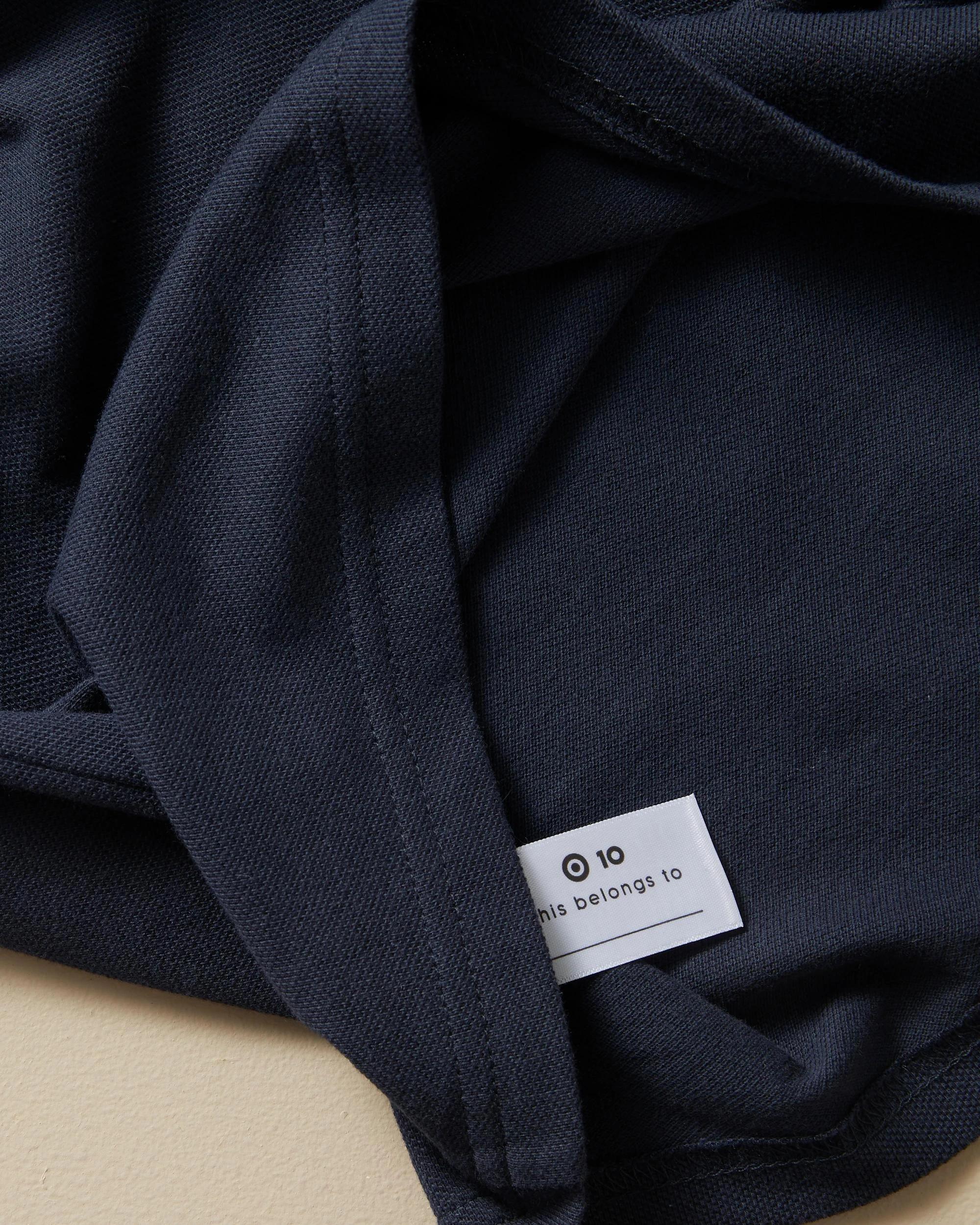 6 Target Long Sleeve Polo Top NAVY BLUE, 6 of 8