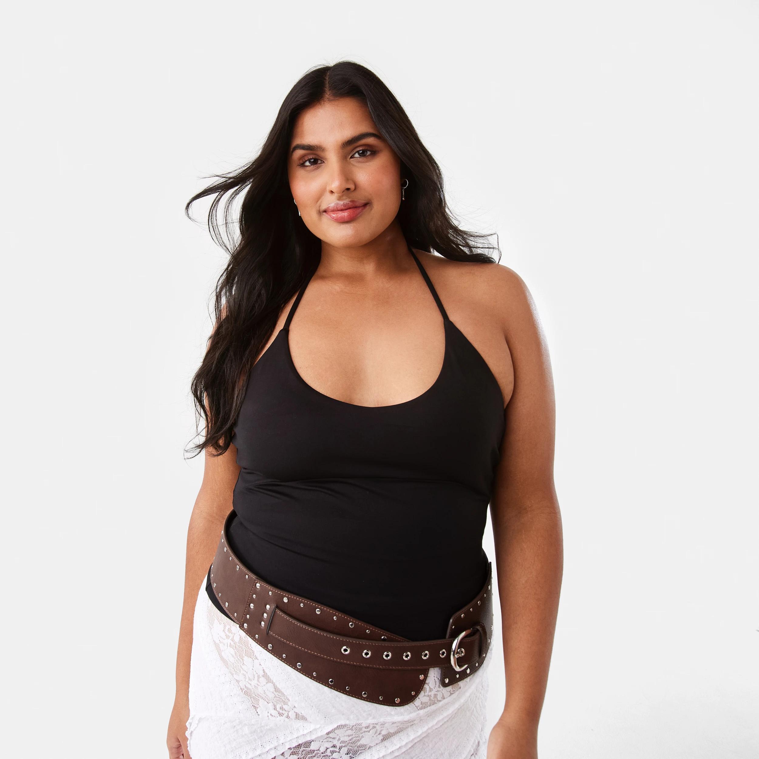 3 Buttersoft Contour Top Black, 3 of 10