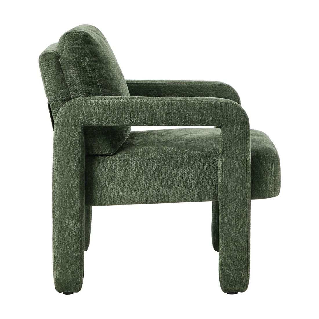 8 Oikiture Armchair Velvet Accent Chairs 1 Seater Lounge Sofa Chair - Green, 8 of 10