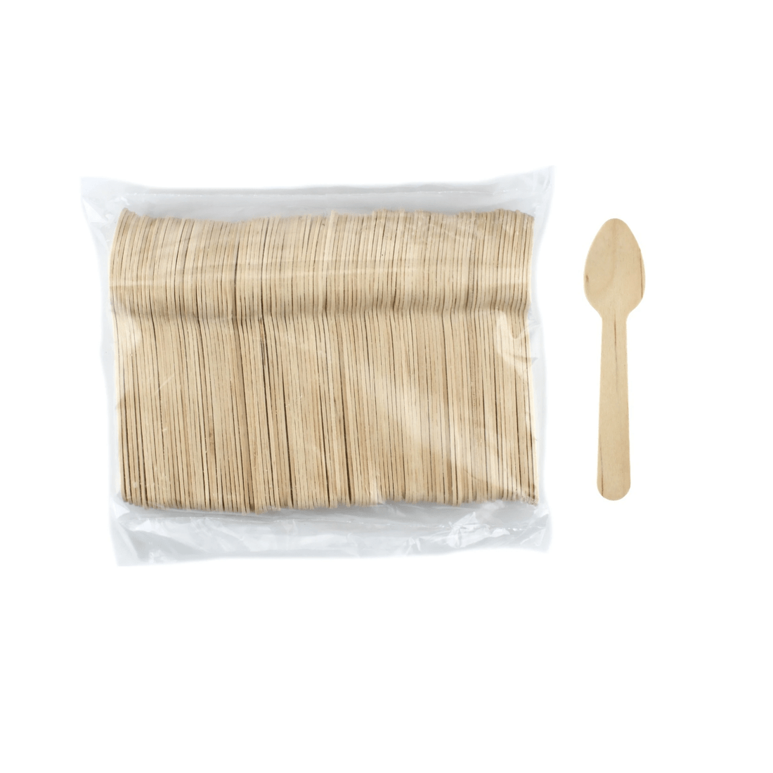 1 Alpen Eco Wooden Teaspoons Bulk pack of 100, 1 of 1