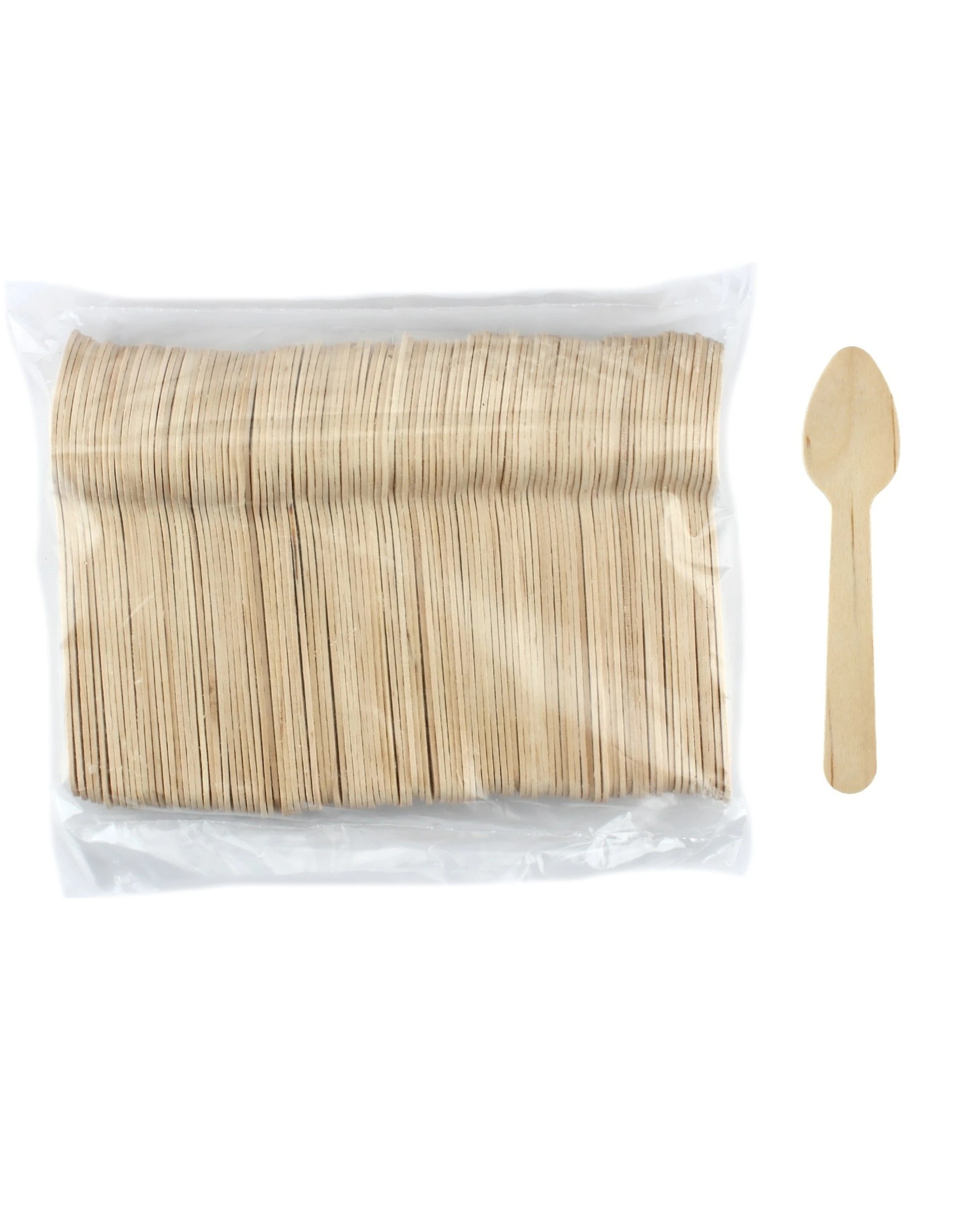 1 Alpen Eco Wooden Teaspoons Bulk pack of 100, 1 of 1