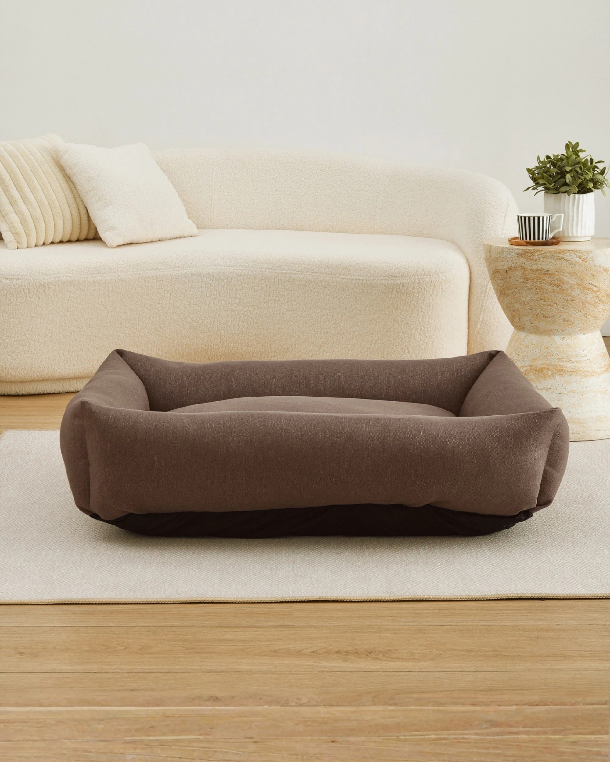10 Charlie's Brooksy Woven Dog Bed Medium - Chocolate, 10 of 10