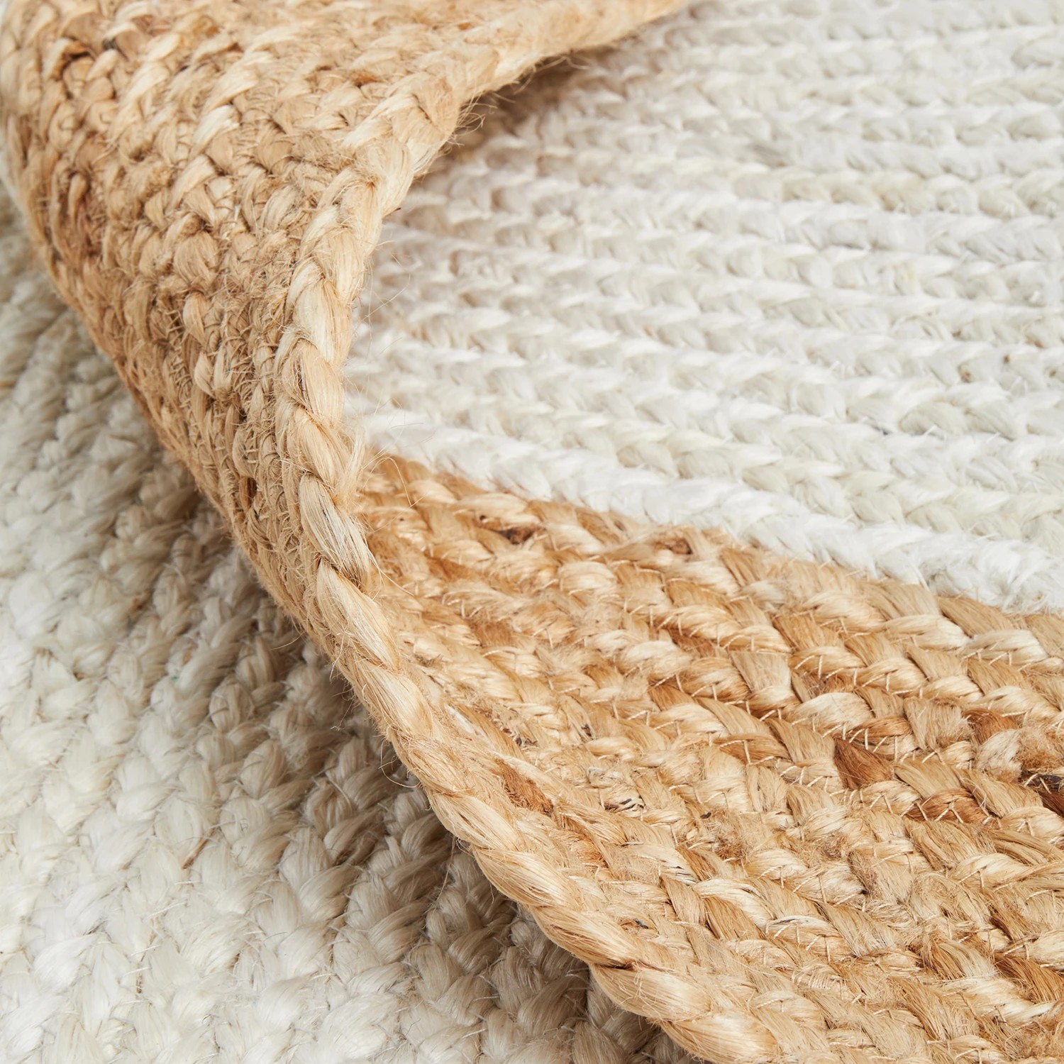9 Common Ground Rugs Noosa 333 320x230cm - Extra Large Hand Braided Jute Floor Rug - Off White - Natural, 9 of 9