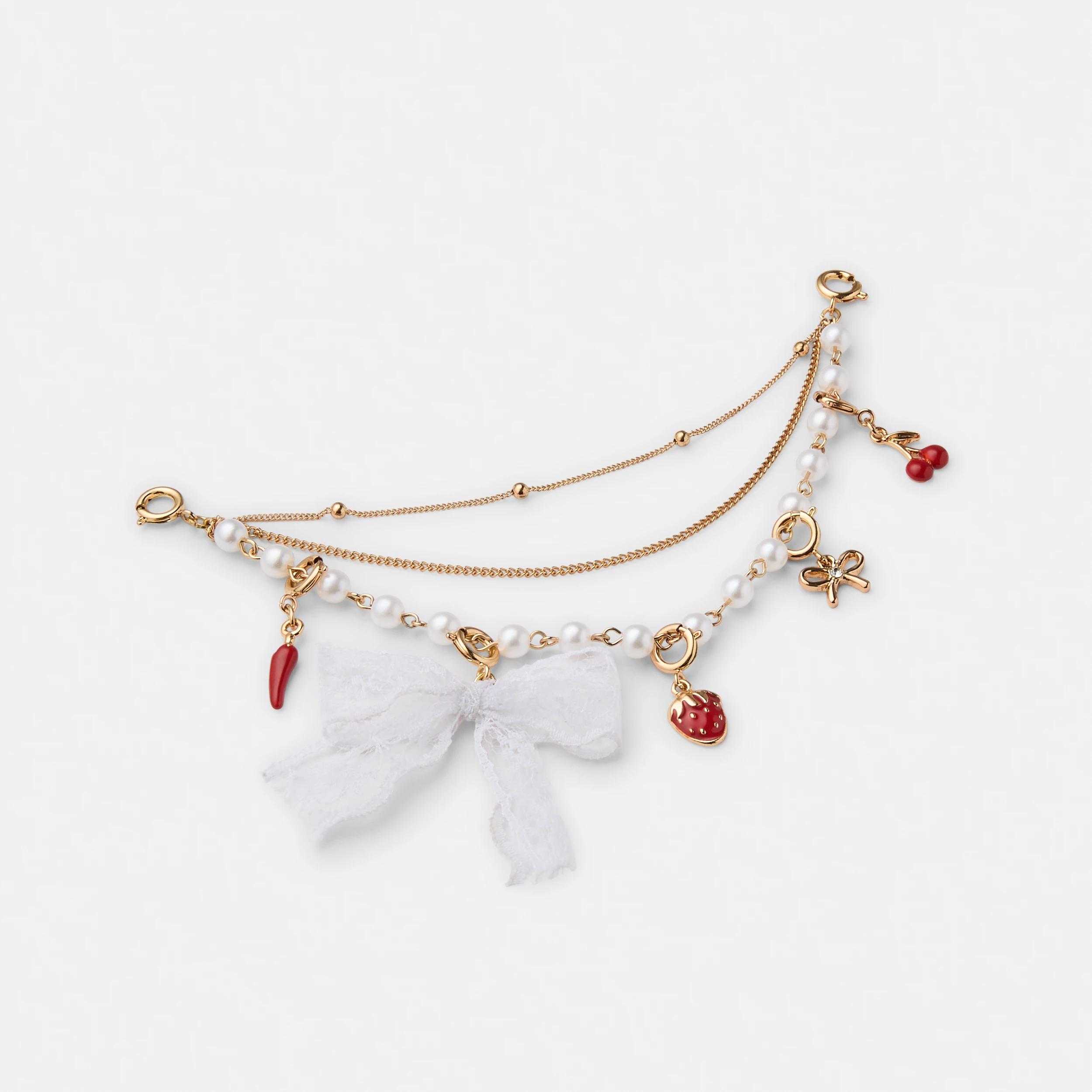 3 6 Pack Lace Bow Charms - Gold Tone Gold, 3 of 3