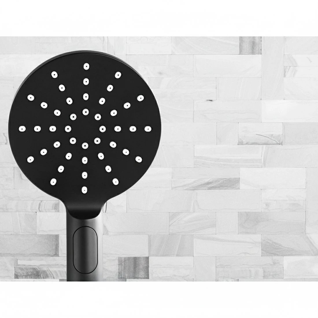 3 Cefito 9'' Rain Shower Head Set Handheld Round High Pressure Mixer Tap - Black, 3 of 5