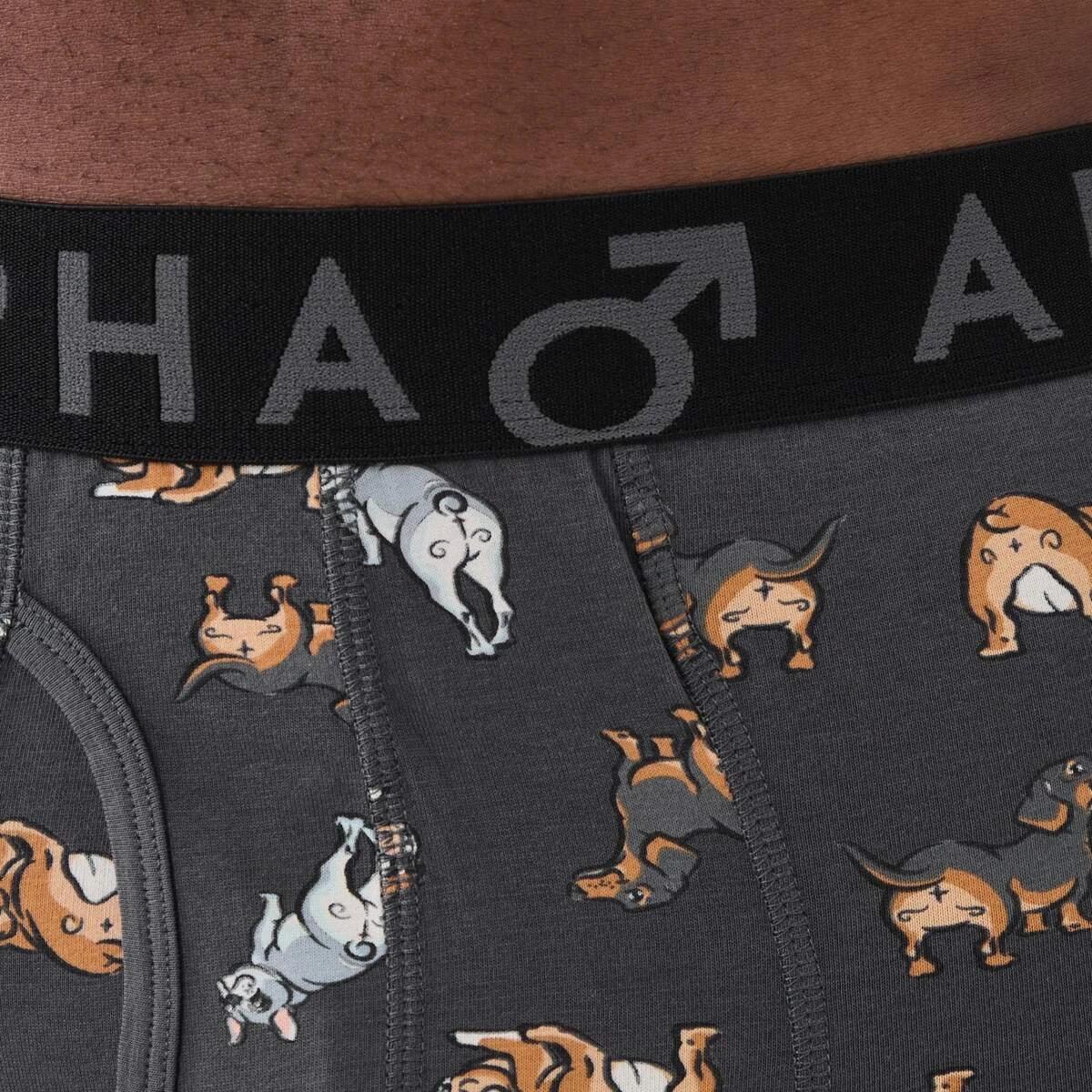 7 3 Pack Fly Front Print Trunks Hey Pups, 7 of 8
