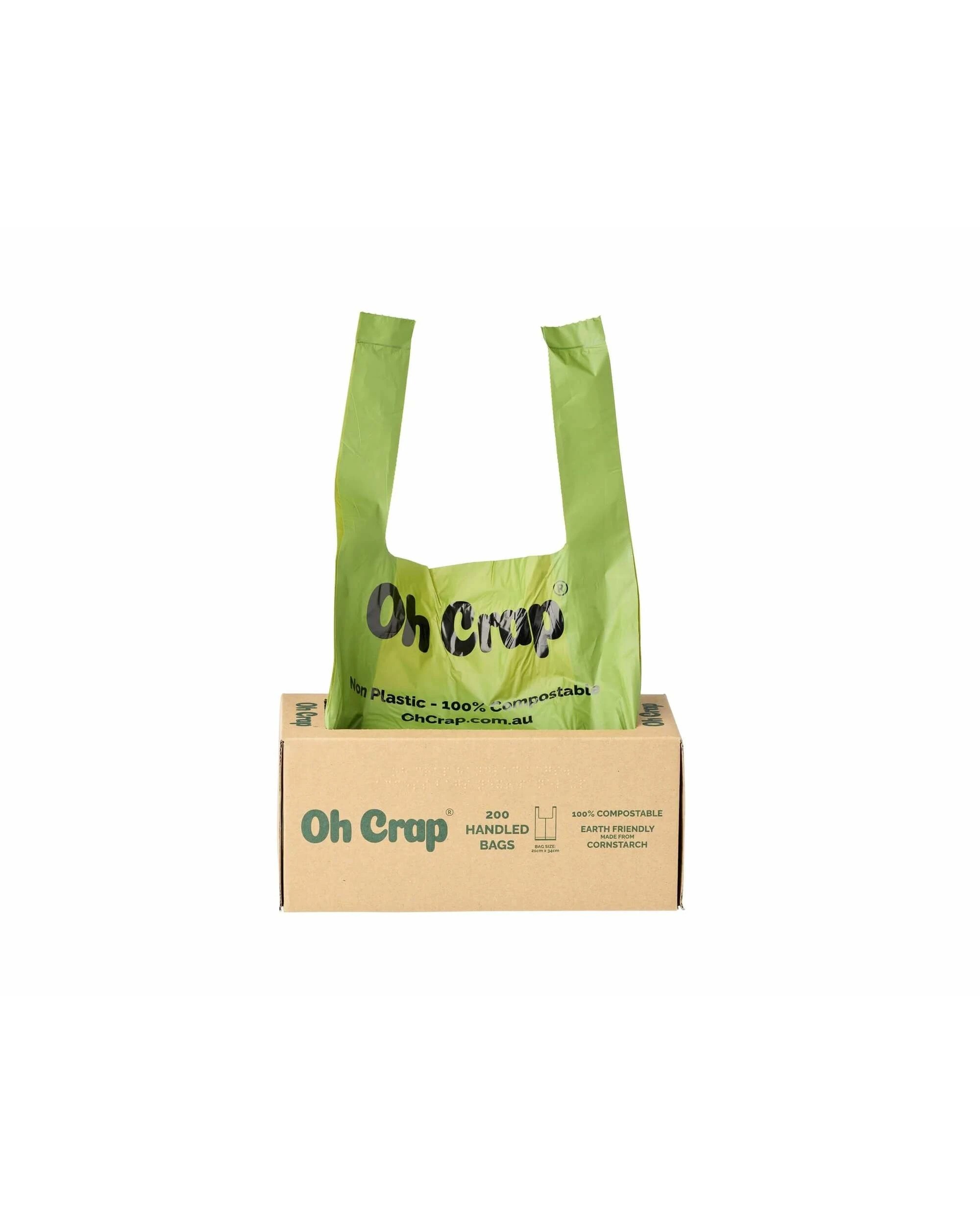 1 Oh Crap Compostable Dog Poop Bags With Handles 200 Bags, 1 of 1