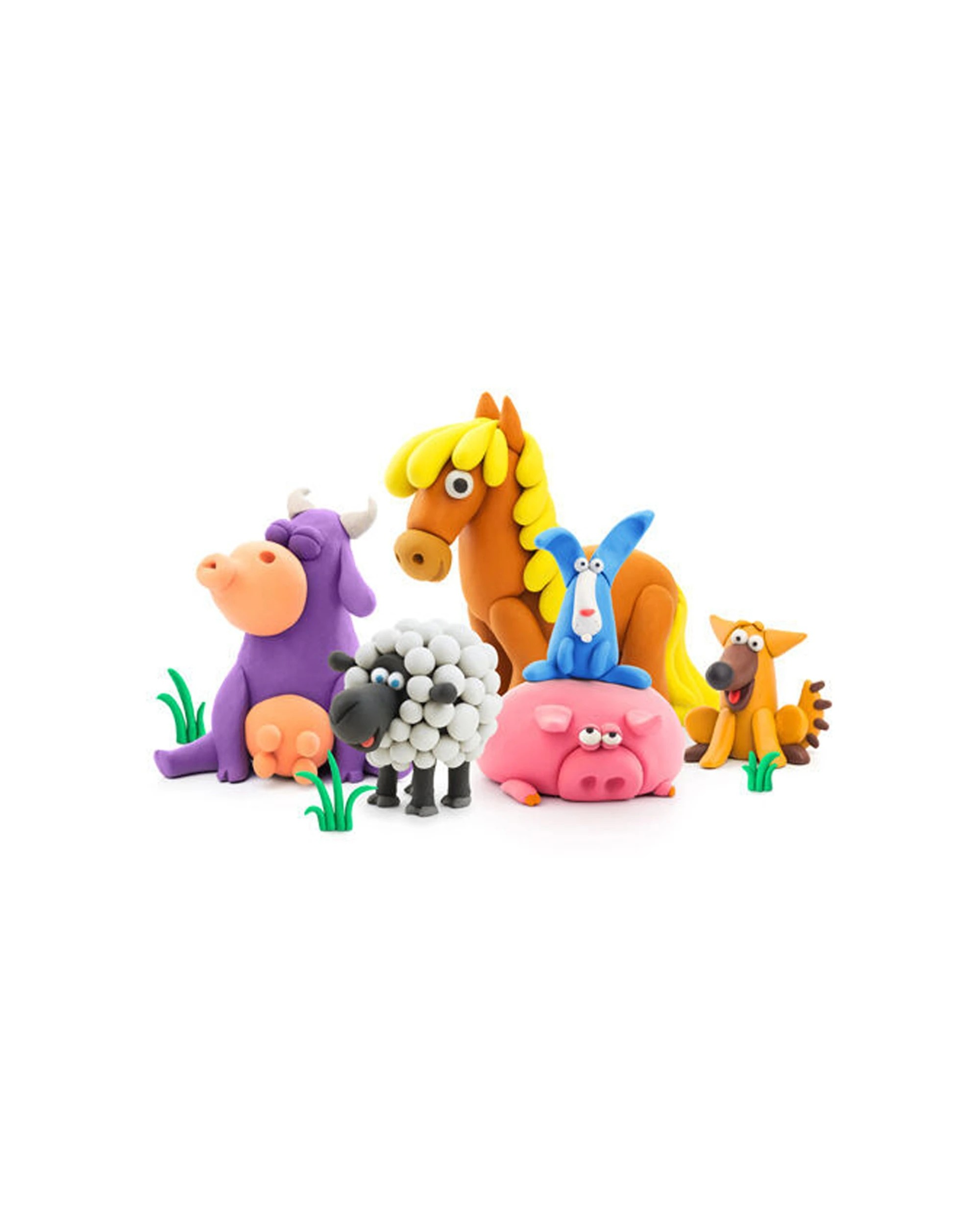 3 Hey Clay Animals Theme Modelling Set With 15 Colour Cans & 2 Tools 2PK - Multi, 3 of 7