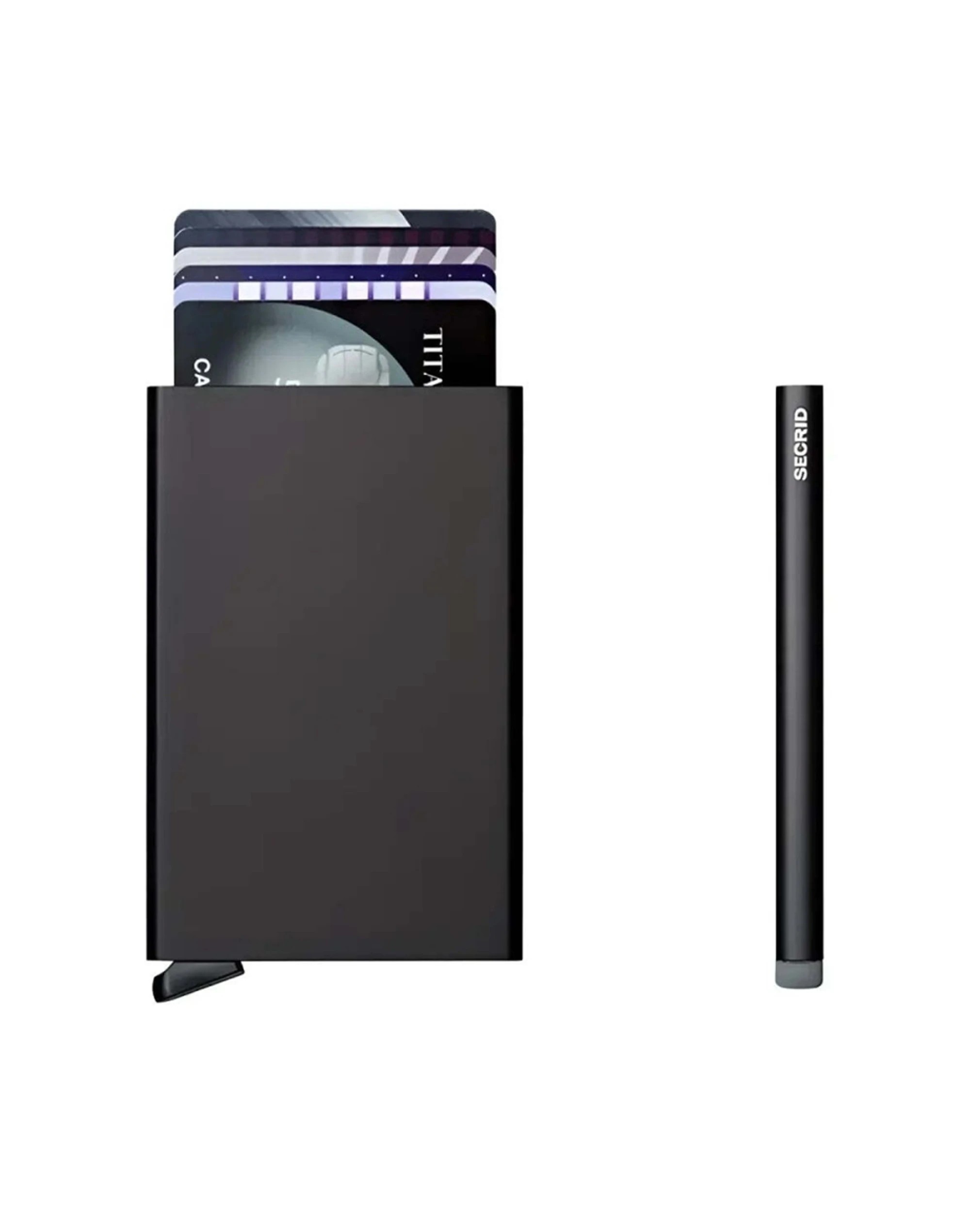 2 Secrid Cardprotector Compact RFID Aluminium Cards Wallet - Black, 2 of 4