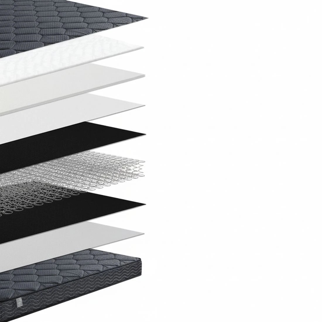 6 16cm Mattress Giselle Bonnell Spring King Single - King Single Bed - Grey, 6 of 7