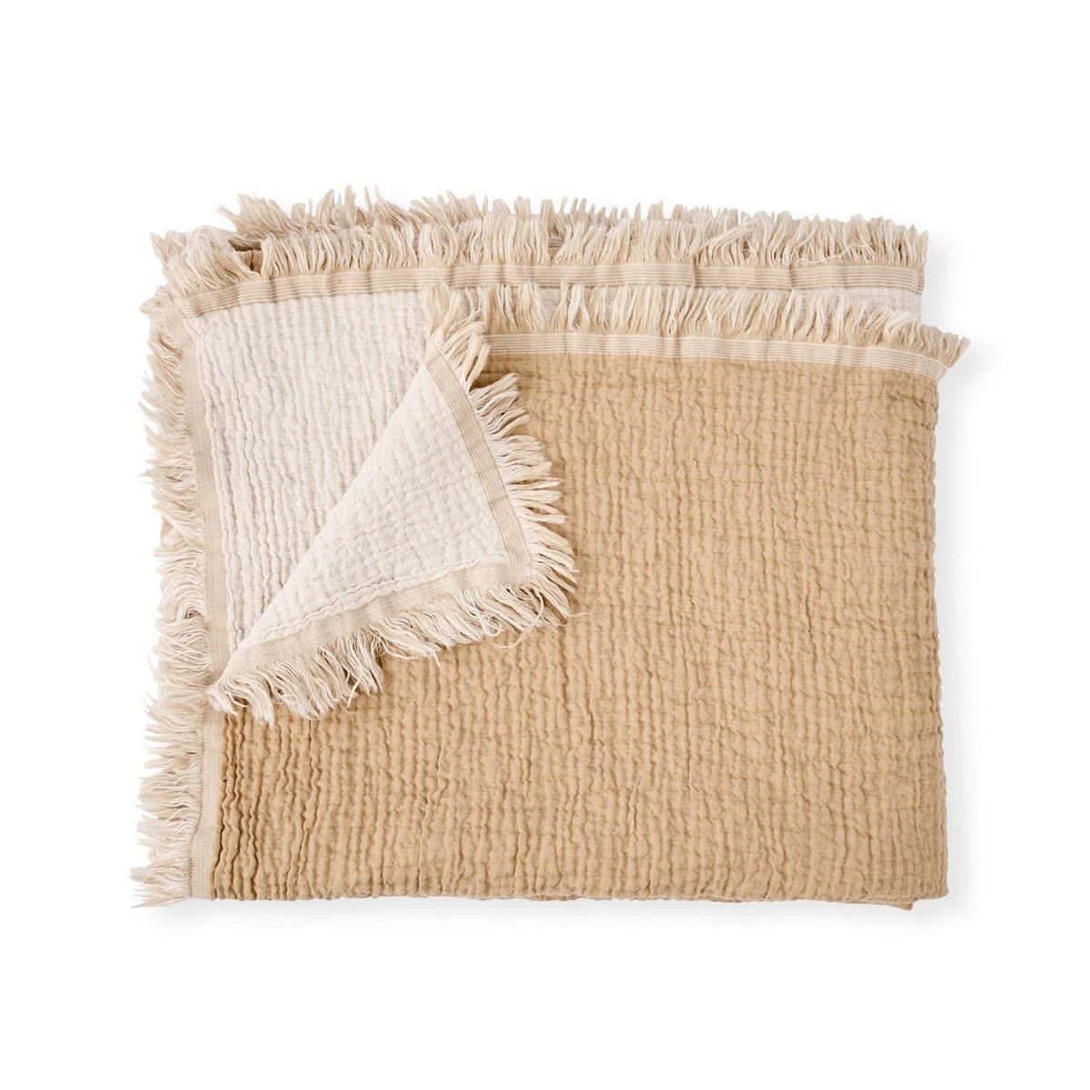 4 Reversible Muslin Throw - Lark, 4 of 6