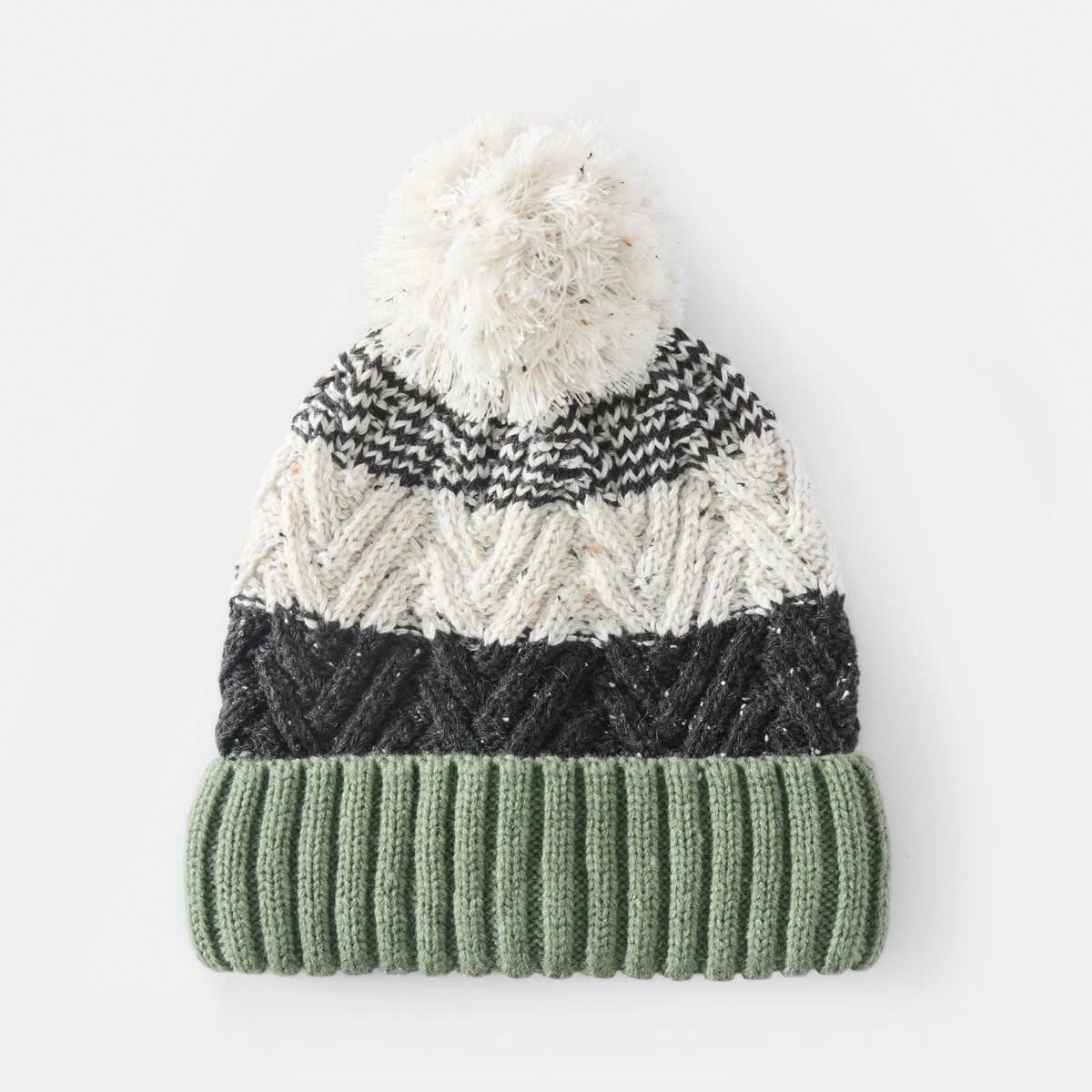 1 Stripe Beanie Grn Stripe, 1 of 3