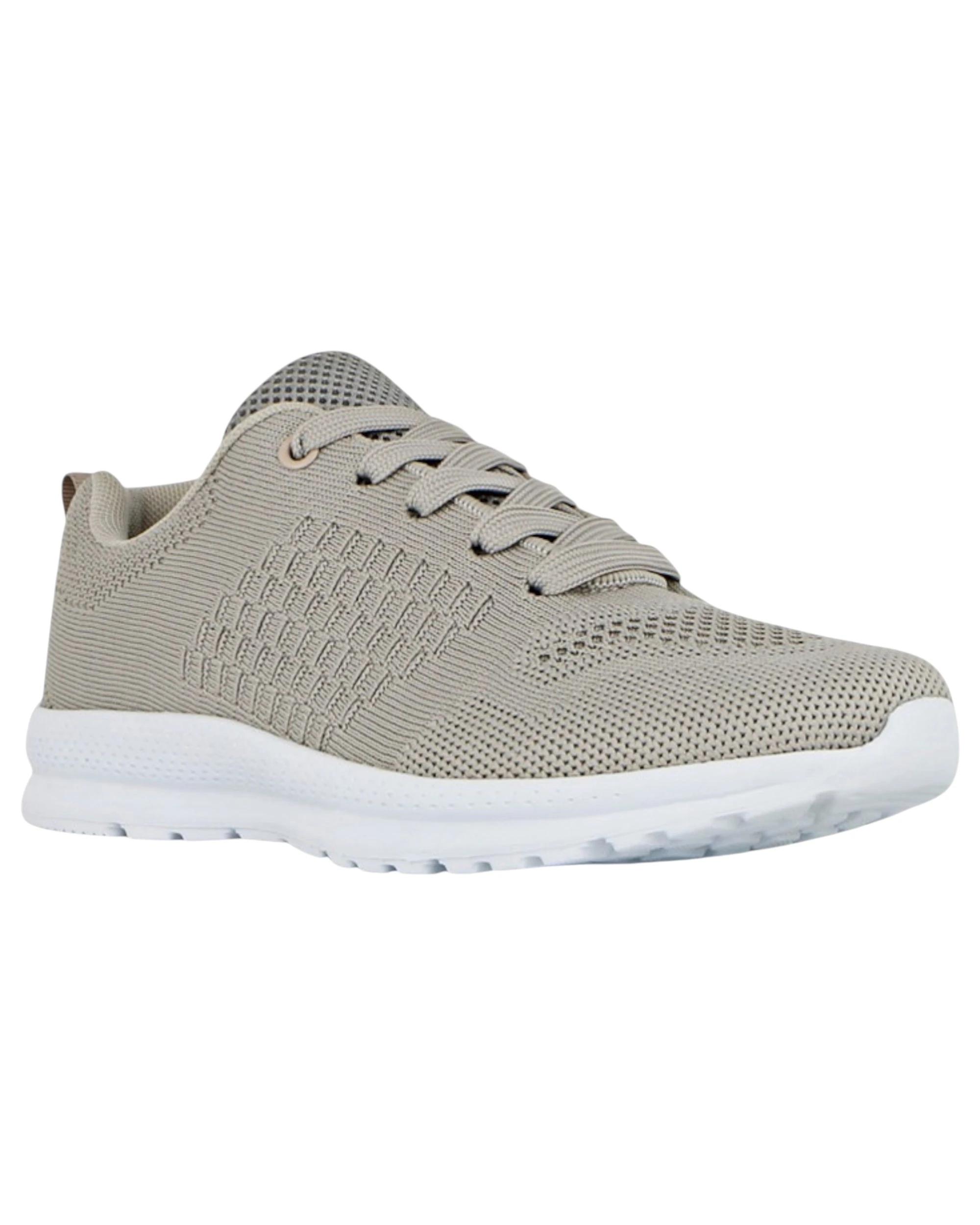 1 Lightning Bolt Womens Kirsty Sneakers Lace Up Shoes TAUPE, 1 of 3