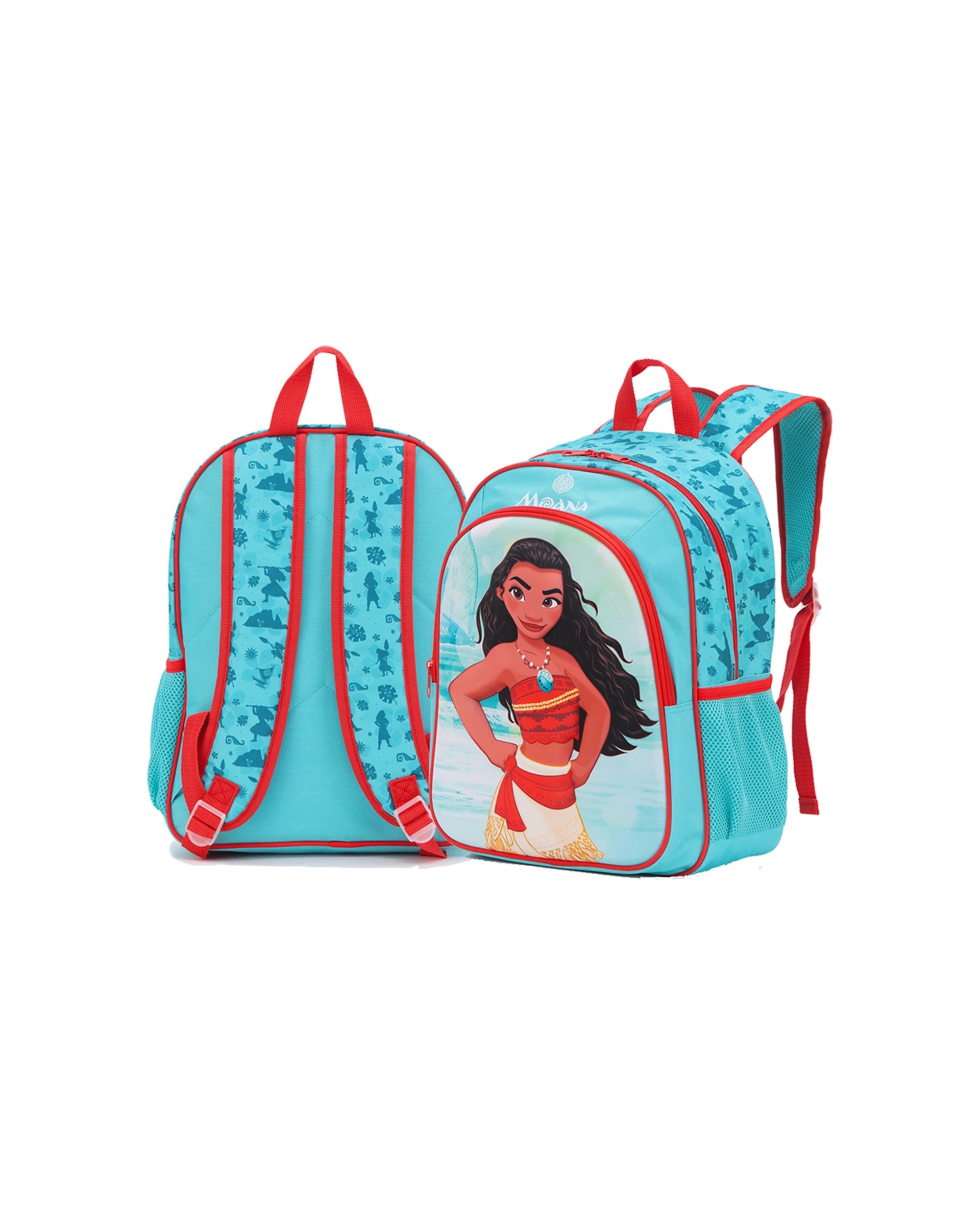 1 Disney Moana 15 Inch Backpack Kids School Bag With 3D Front And Pockets - Blue, 1 of 3