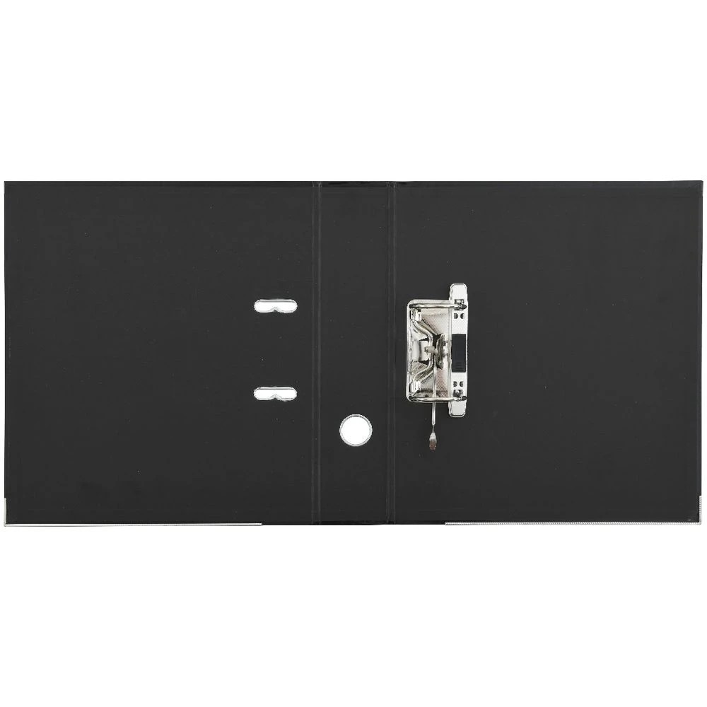 4 J.Burrows A4 Lever Arch 2-Ring Binder Gloss Black, 4 of 6