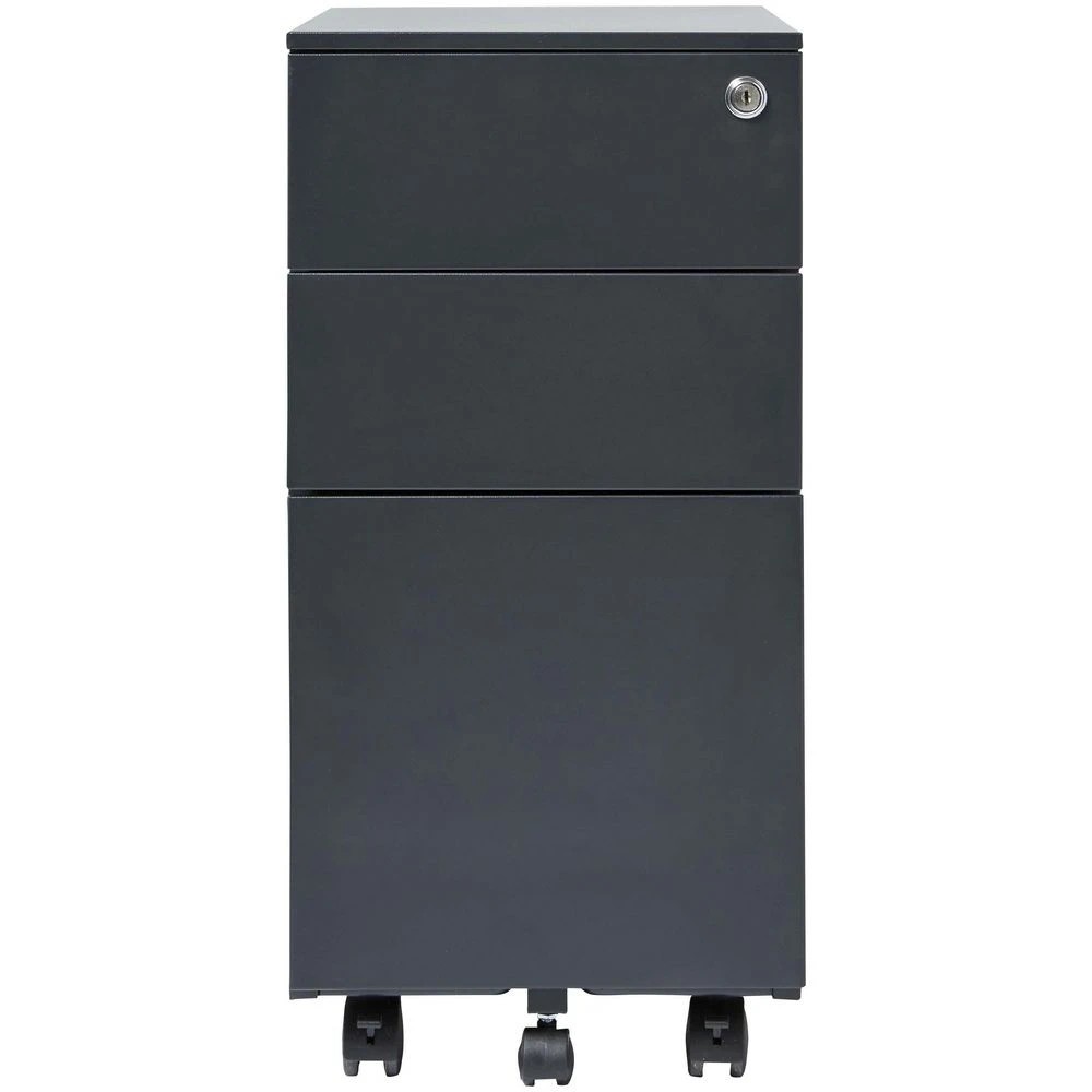 3 Stilford Pro Slim Filing Pedestal AFRDI Black Cabinets Pedestals, 3 of 7