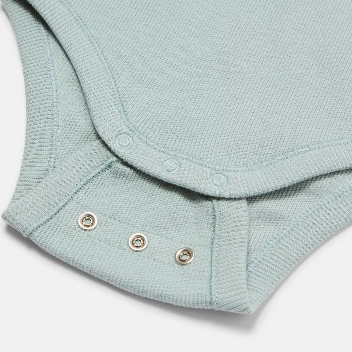 4 Henley Bodysuit Surf Green, 4 of 4