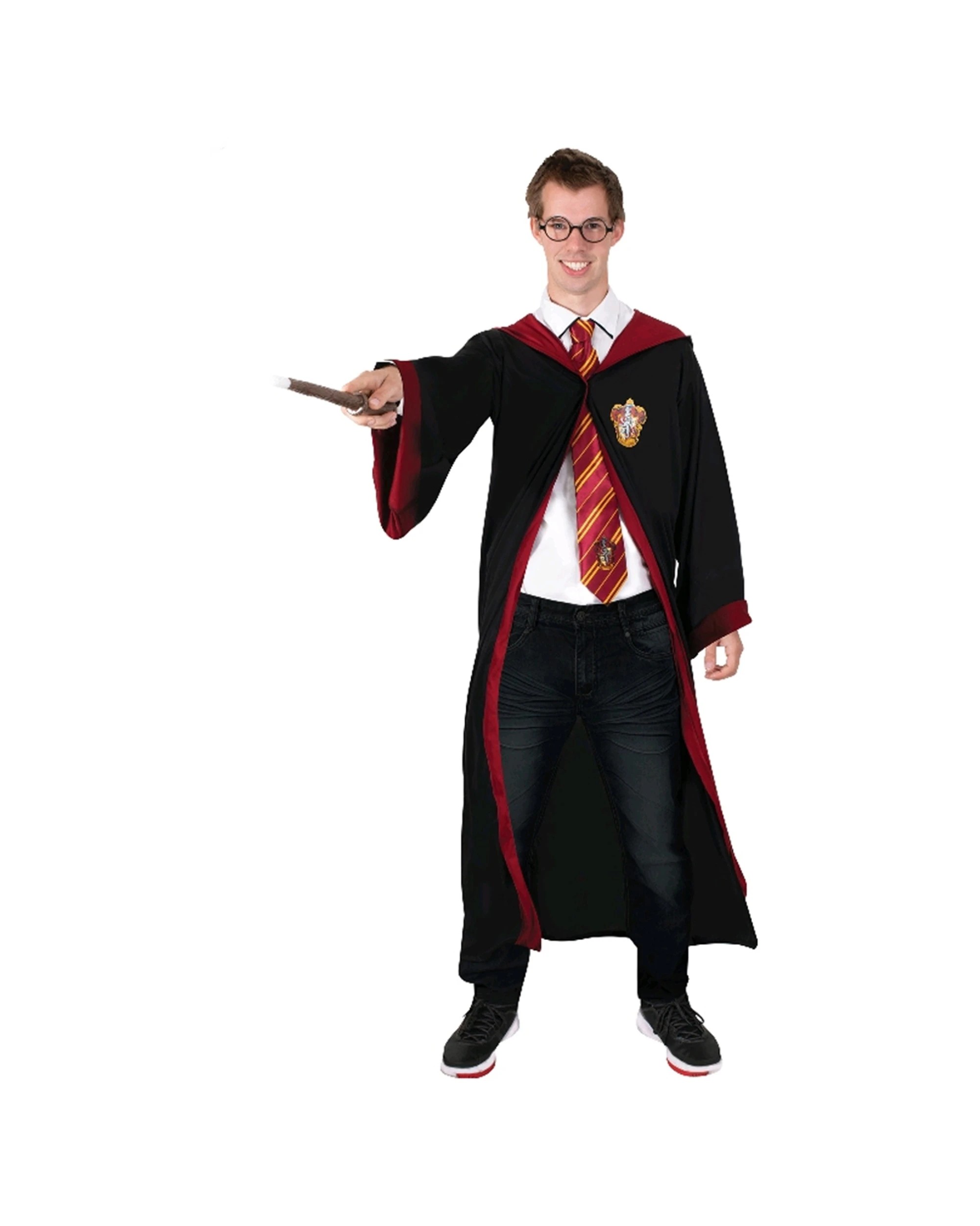 1 Harry Potter Adult Gryffindor Hooded Robe Costume Standard Size - Multi, 1 of 3