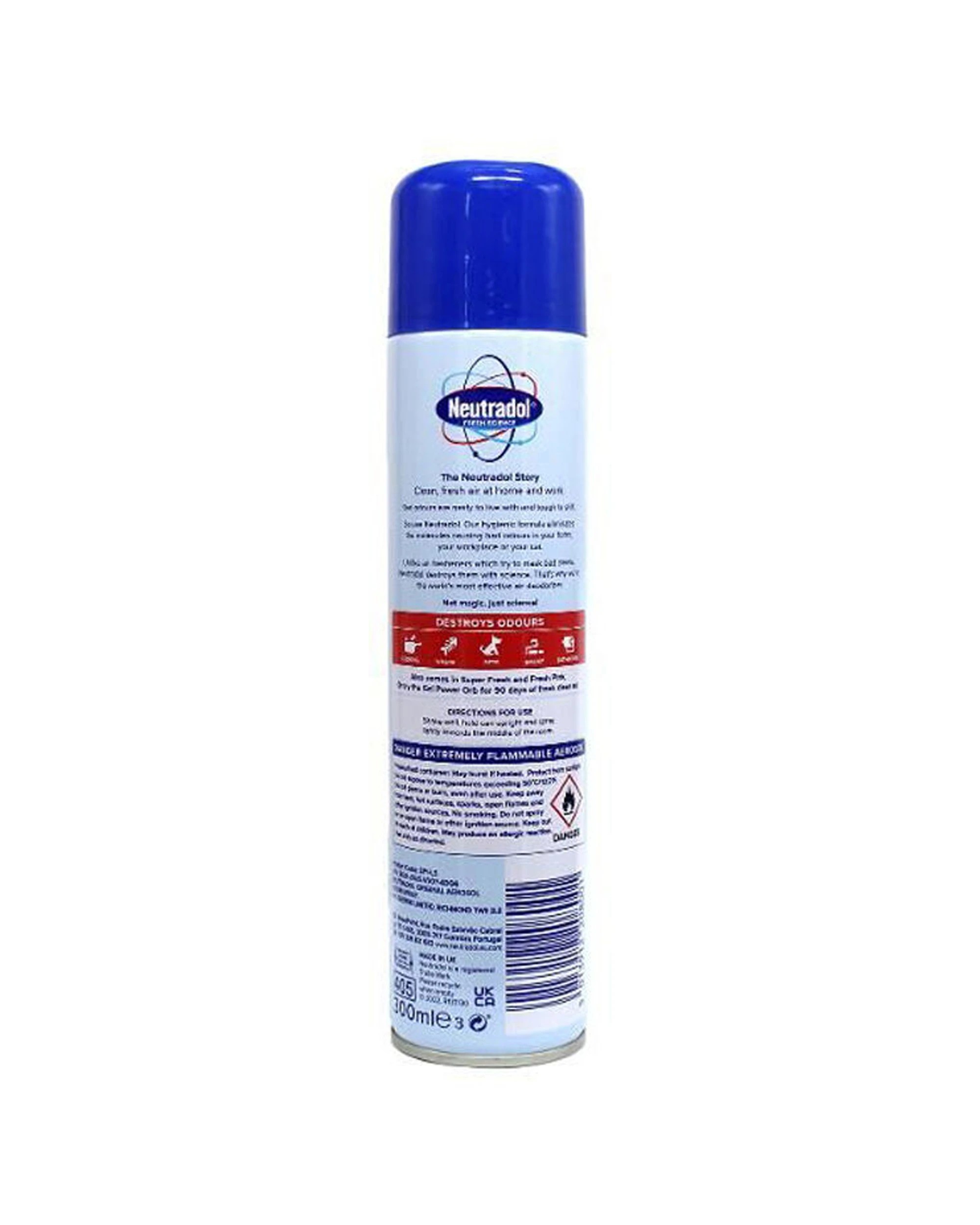 3 Neutradol 6PK Aerosol Room Spray Air Deodoriser 300ml Original - White, 3 of 3