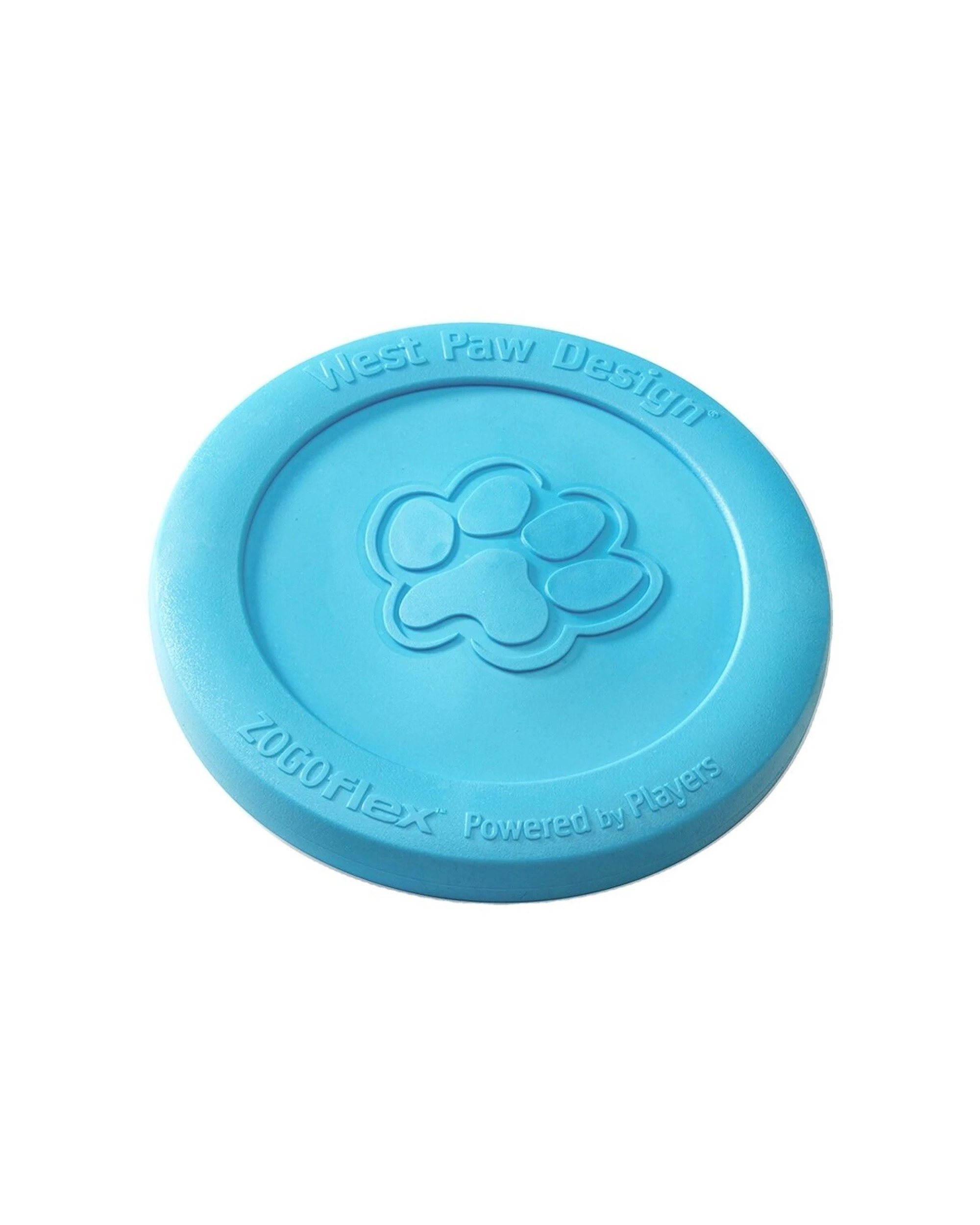 1 West Paw Zisc Dog Flying Disc Large Fetch Toy Floats Zogoflex Travel Bowl - Blue, 1 of 1