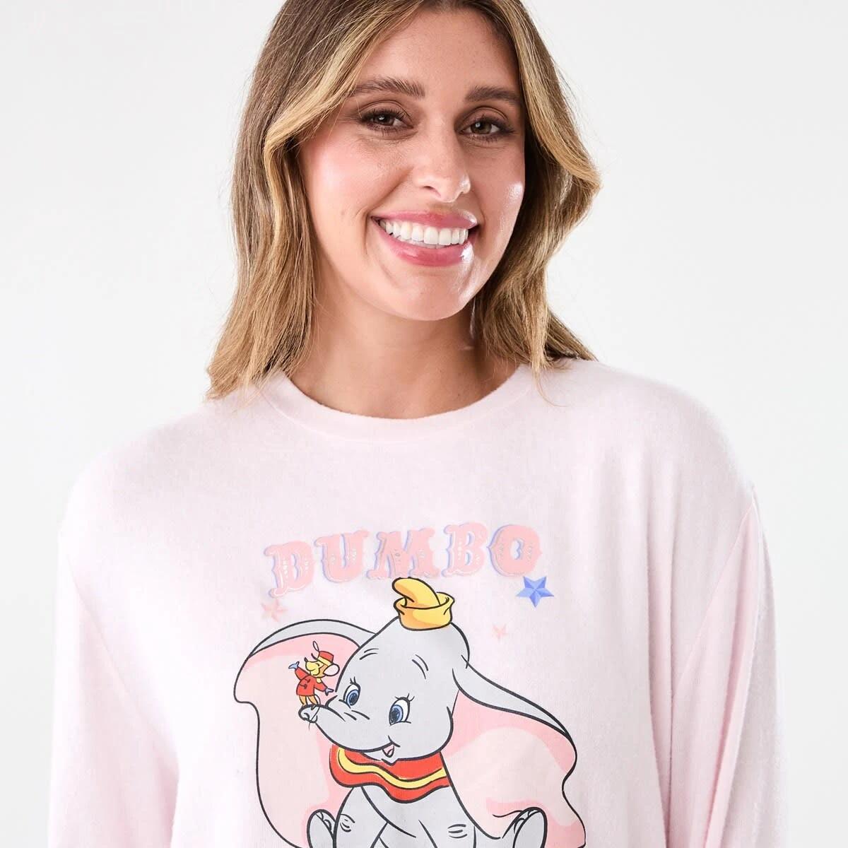 4 Dumbo License Long Sleeve Top and Pants Pyjama Set Dumbo Ydg, 4 of 7