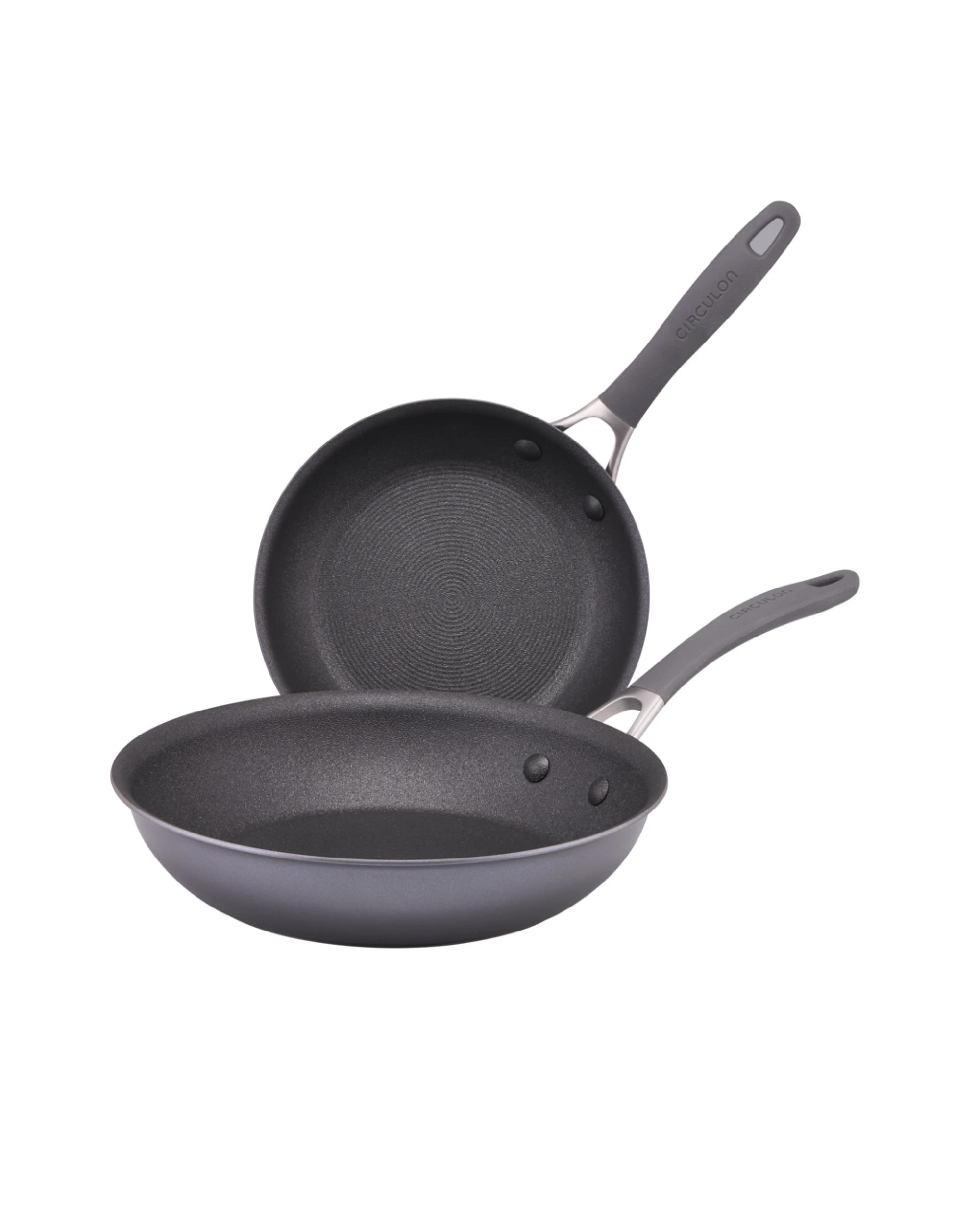 1 Circulon ScratchDefense A1 Nonstick Induction Skillet Twin Pack 21.5/28cm - Grey, 1 of 1
