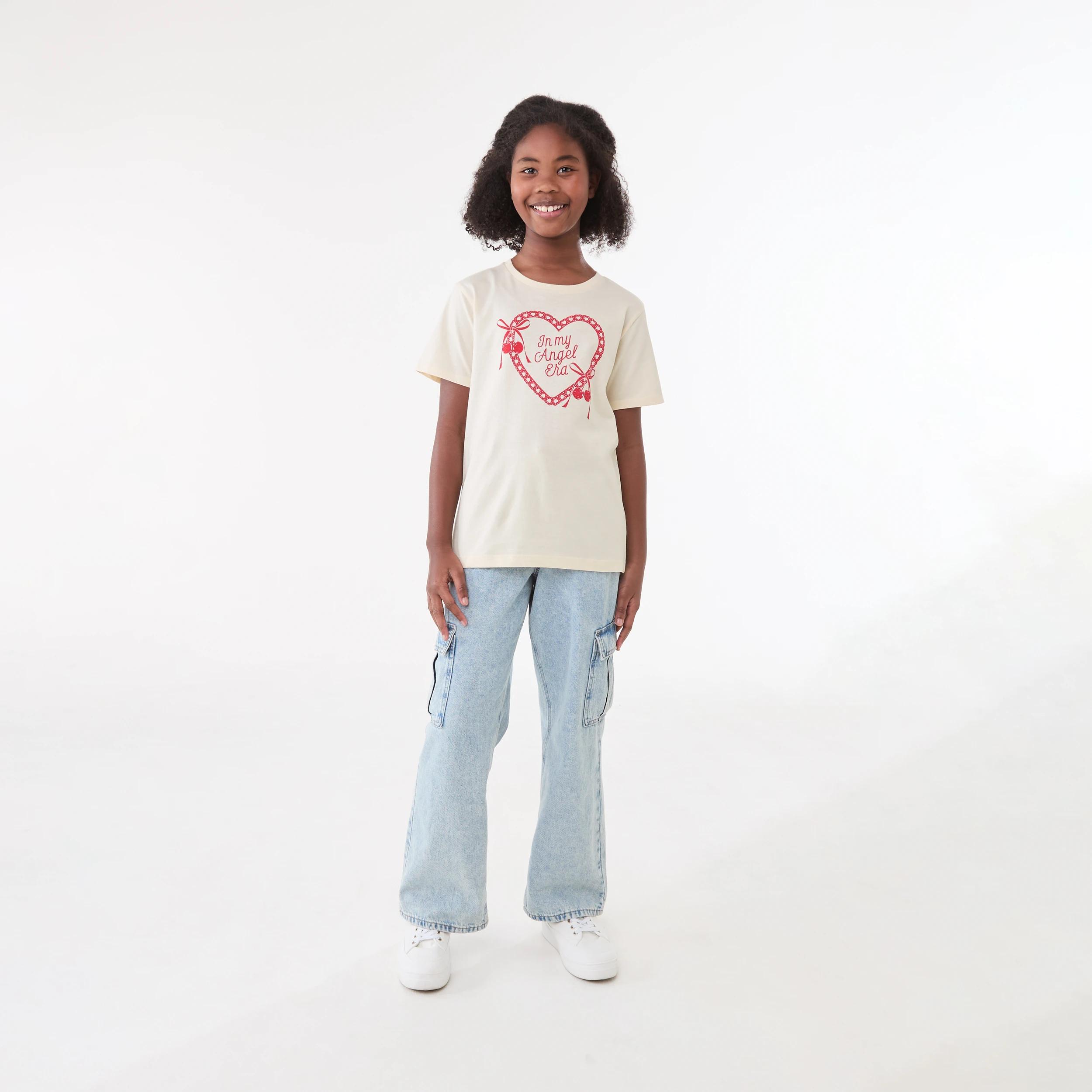 5 Short Sleeve Print T-shirt Bge Heart, 5 of 6