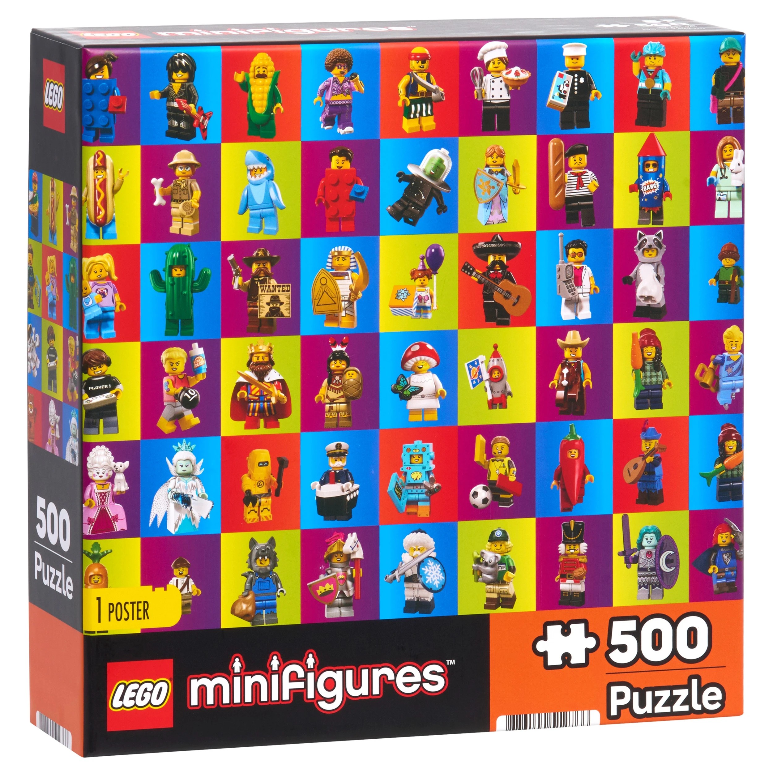 1 Lego Minifig Puzzle 500 Piece - Multi, 1 of 8