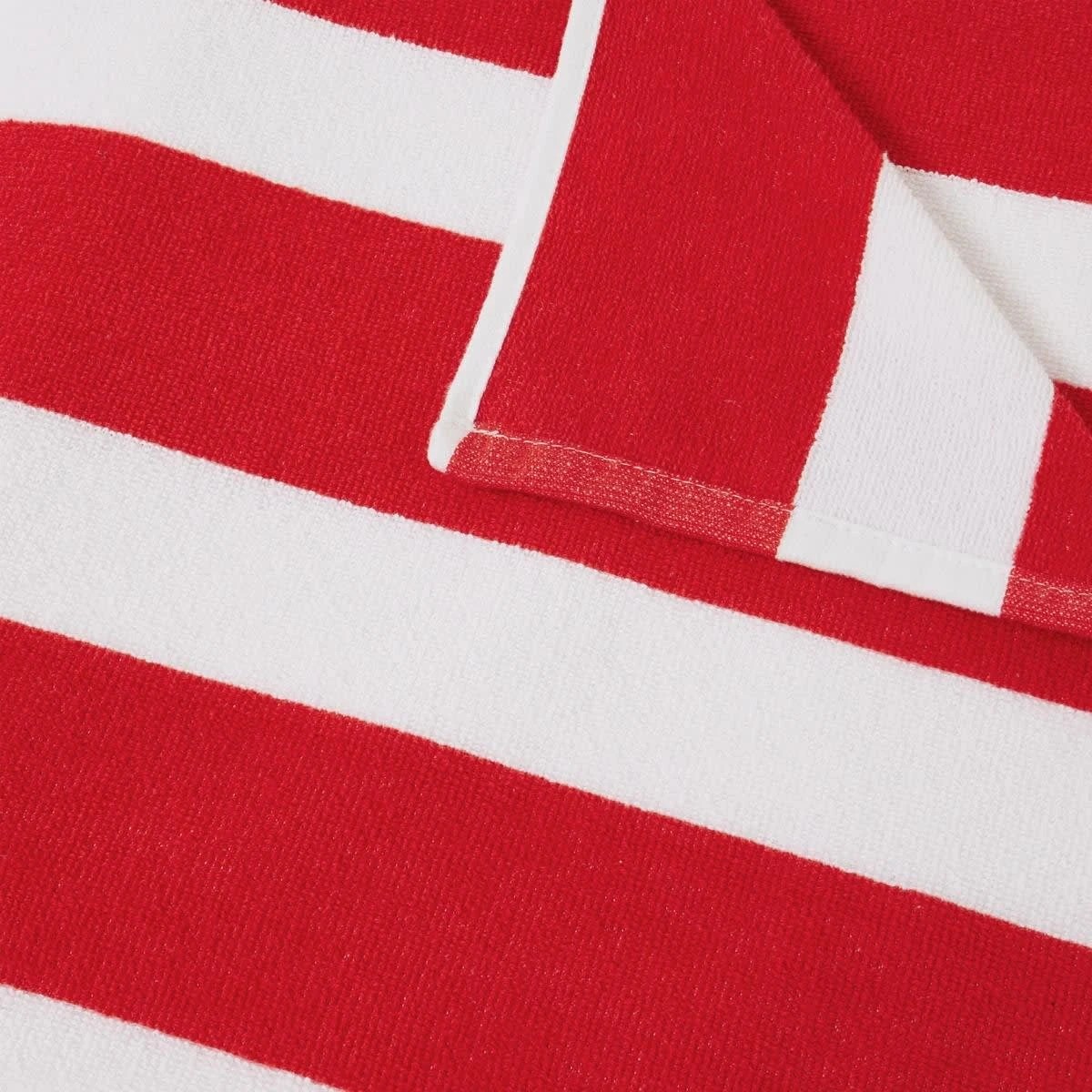 5 Stripe Beach Towel - Red, 5 of 6
