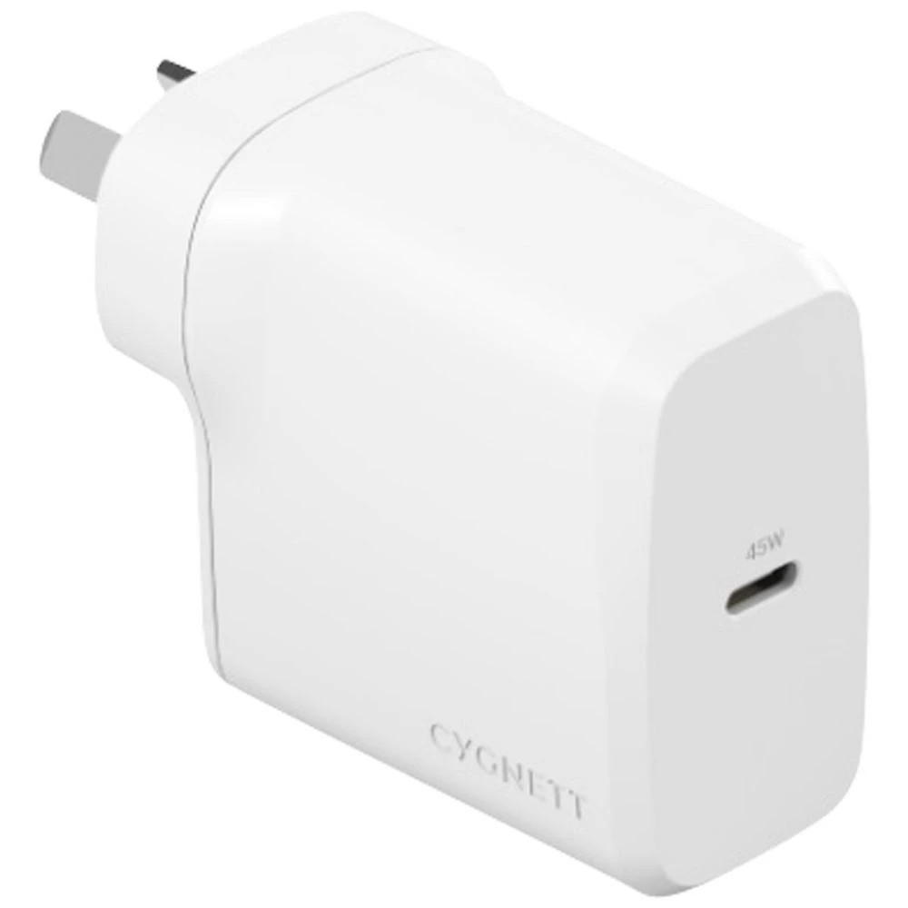 1 Cygnett PowerPlus 45W USB-C Wall Charger White, 1 of 3