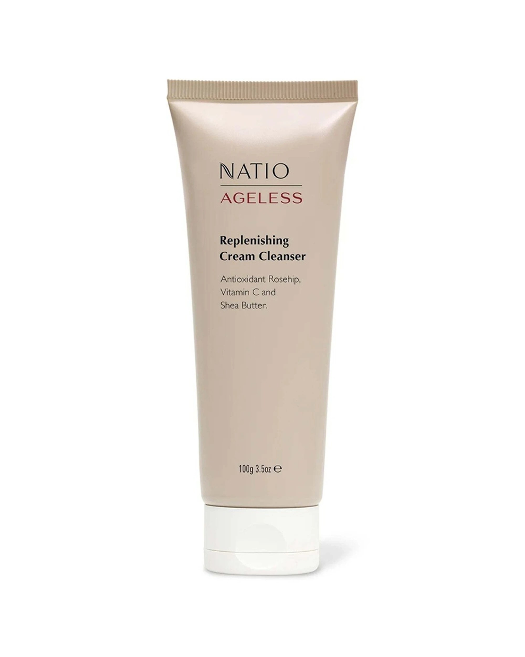 1 Natio Ageless Replenishing Cream Cleanser With Vitamin E 100g - Beige, 1 of 1