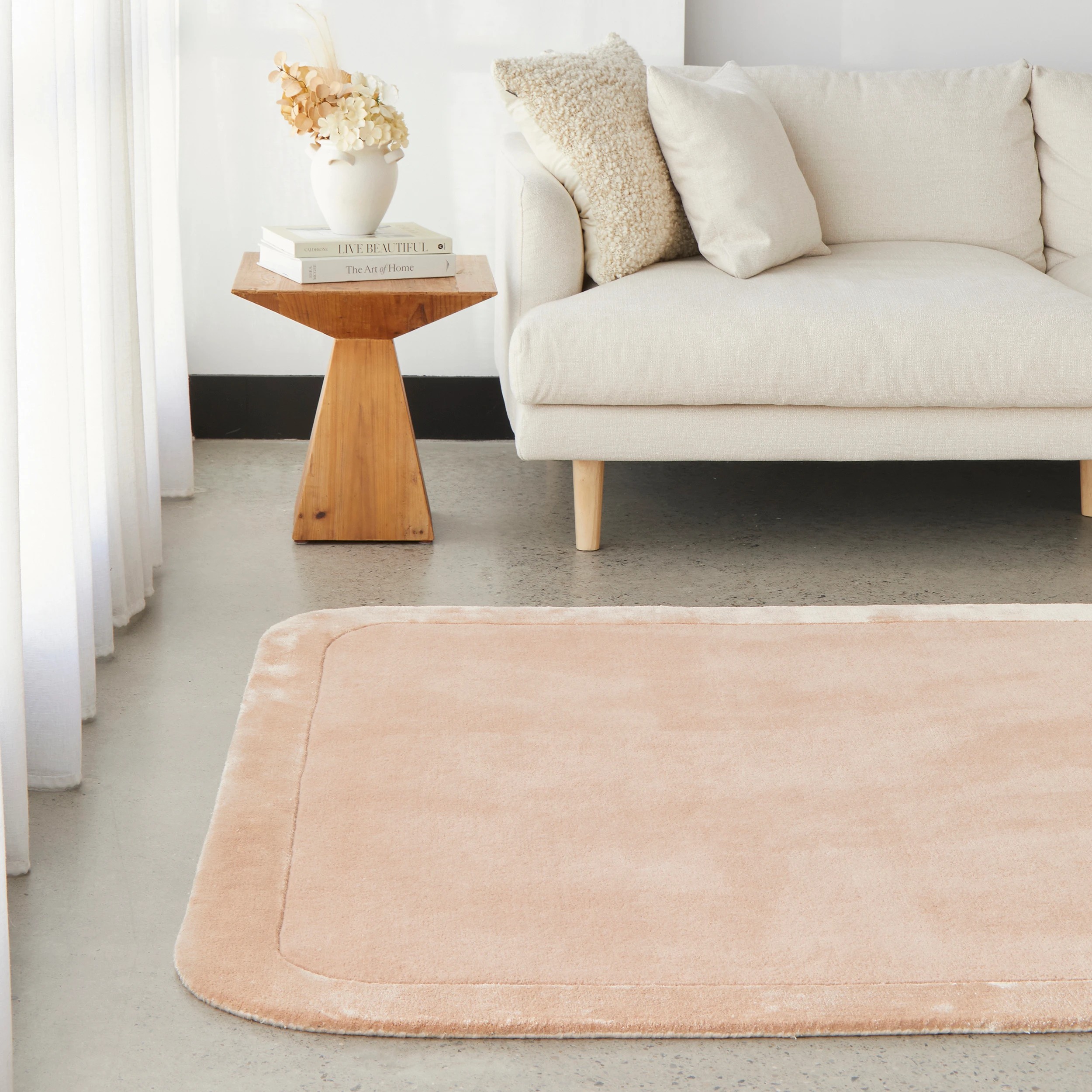 1 Common Ground Rugs Nexus 165x115cm - Small Hand Tufted Rug - Silver, 1 of 7